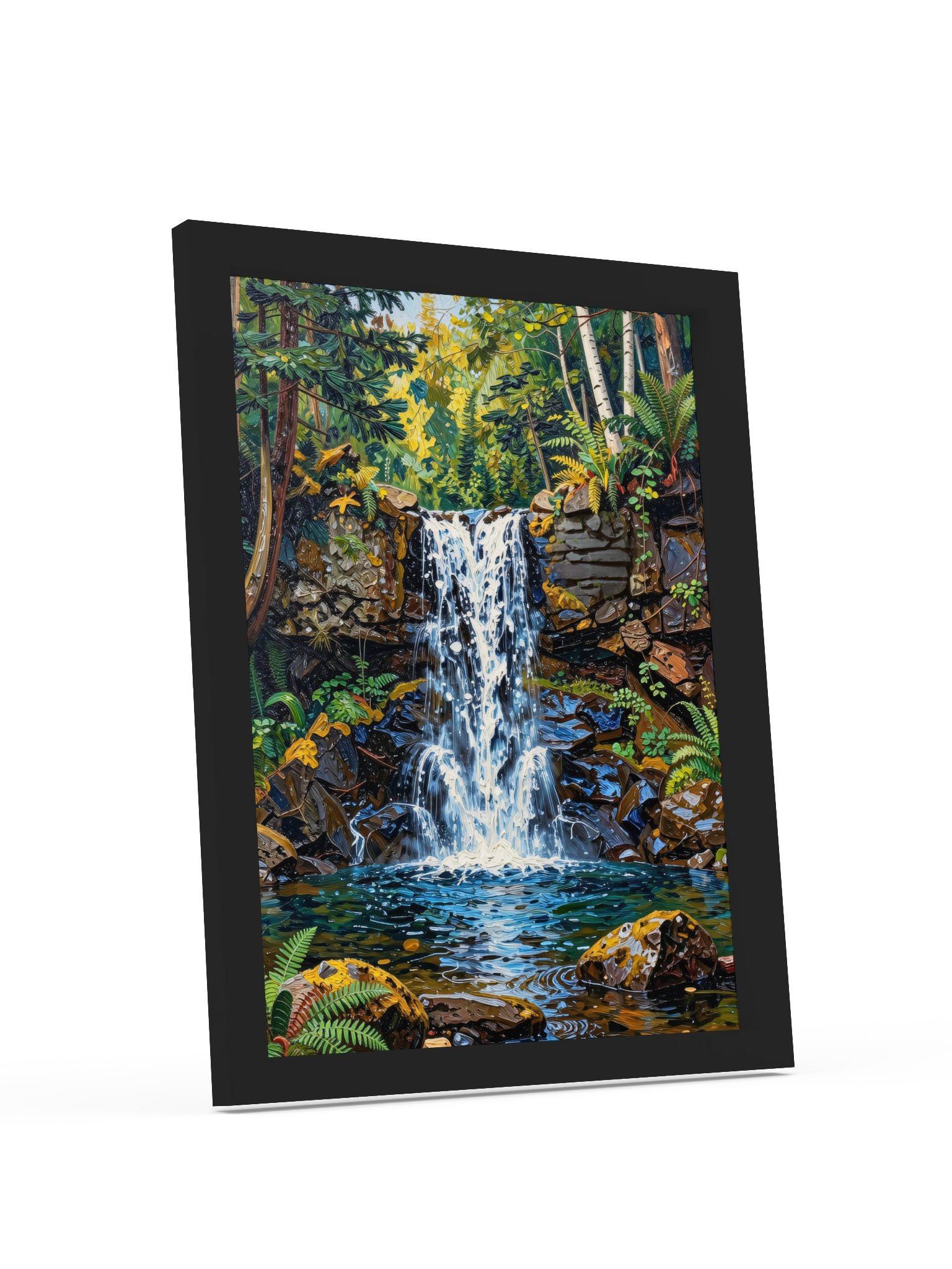Waterfall in the Woods Framed Print product image (28)
