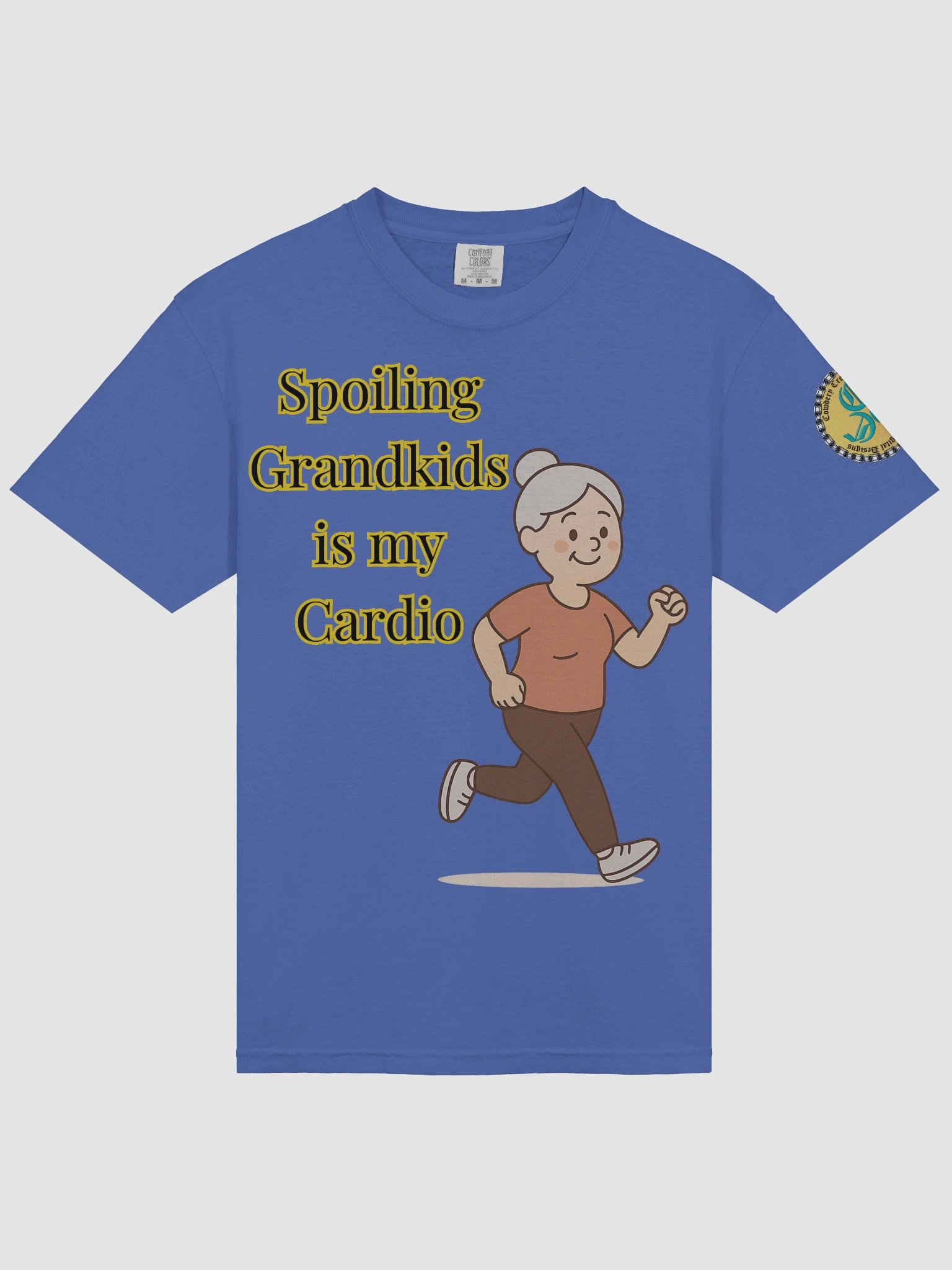 Spoiling Grandkids is my Cardio (Female) Comfort Colors Garment-Dyed Heavyweight T-Shirt Colors (2) product image (3)