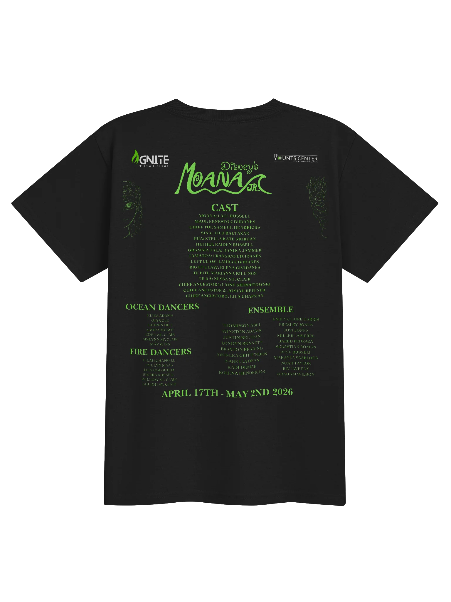 Ignite Theatrical’s Moana JR Official Youth Cast T-Shirt – Limited Edition product image (2)