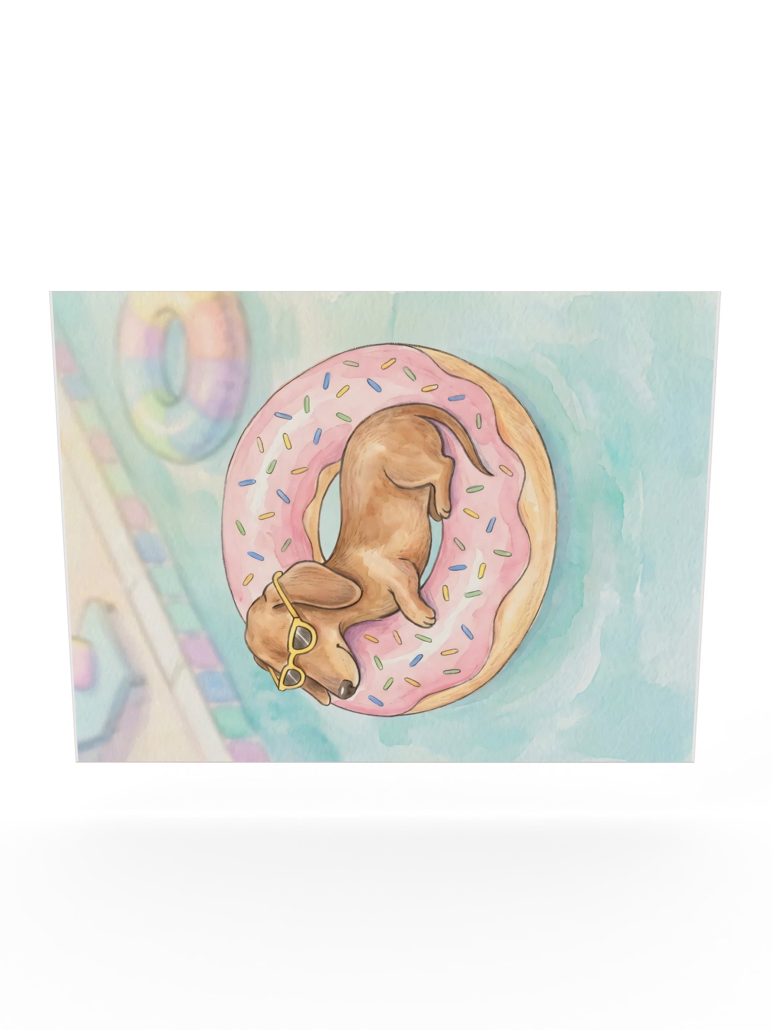 Donut Float Doxie Poster product image (24)