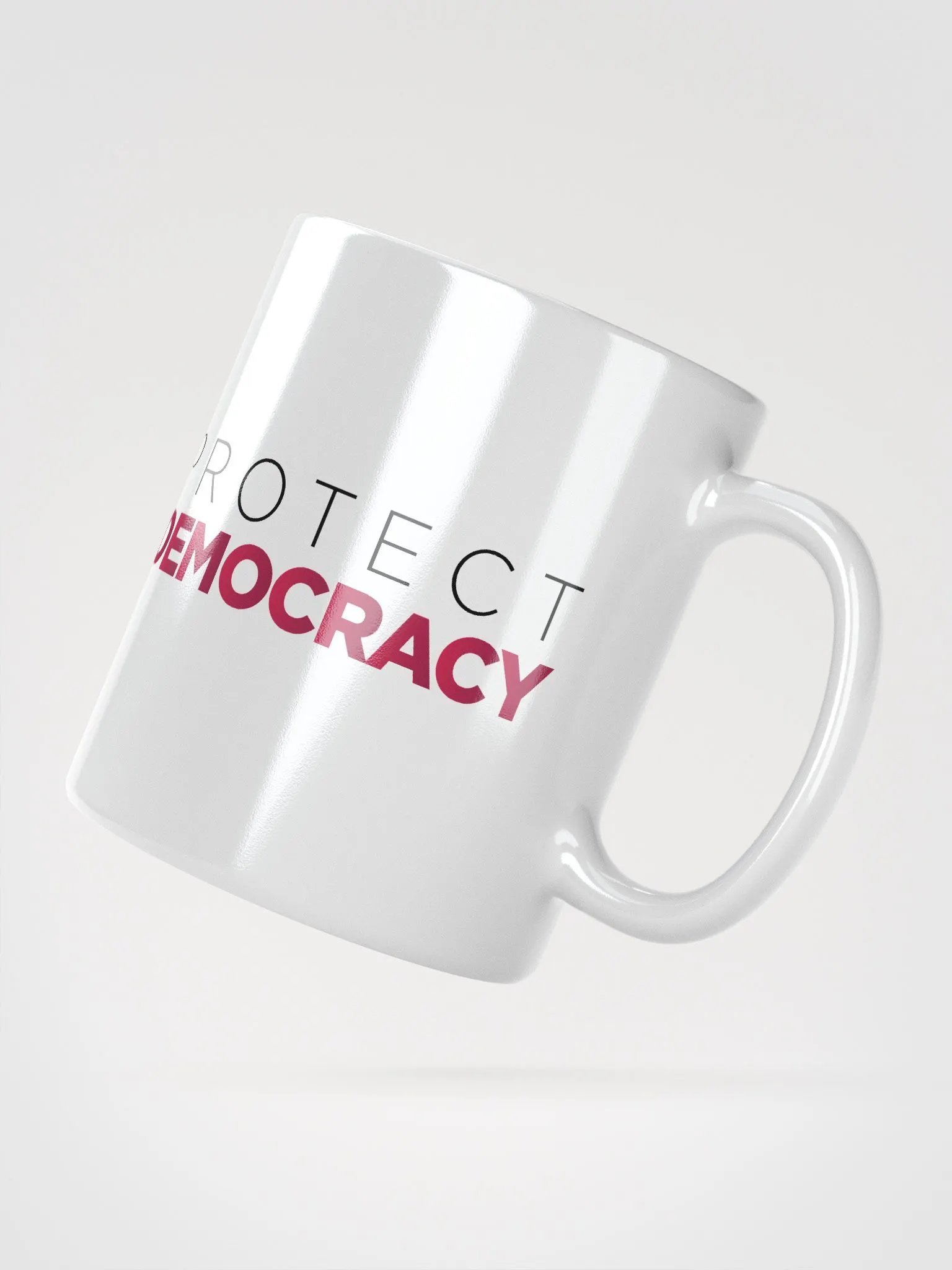 "Protect Democracy" White Coffee Mug product image (6)