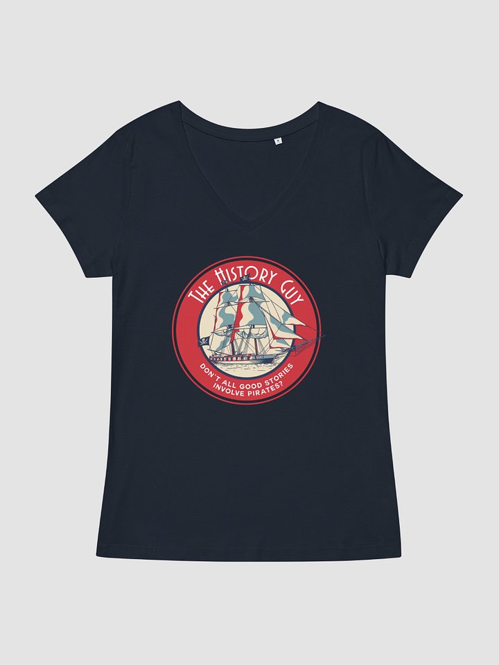 Women's Pirates Fitted V-neck T-Shirt product image (1)