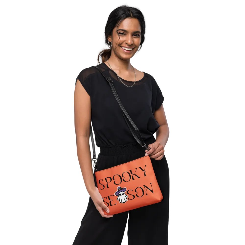 Spooky Season Sombrero Ghost Flip-Sided Faux Leather Crossbody Bag product image (2)
