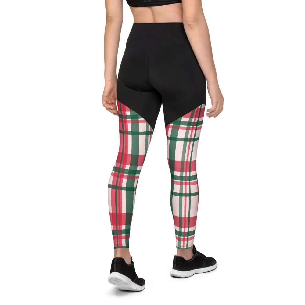 Vibrant Checkered Compression Leggings product image (5)