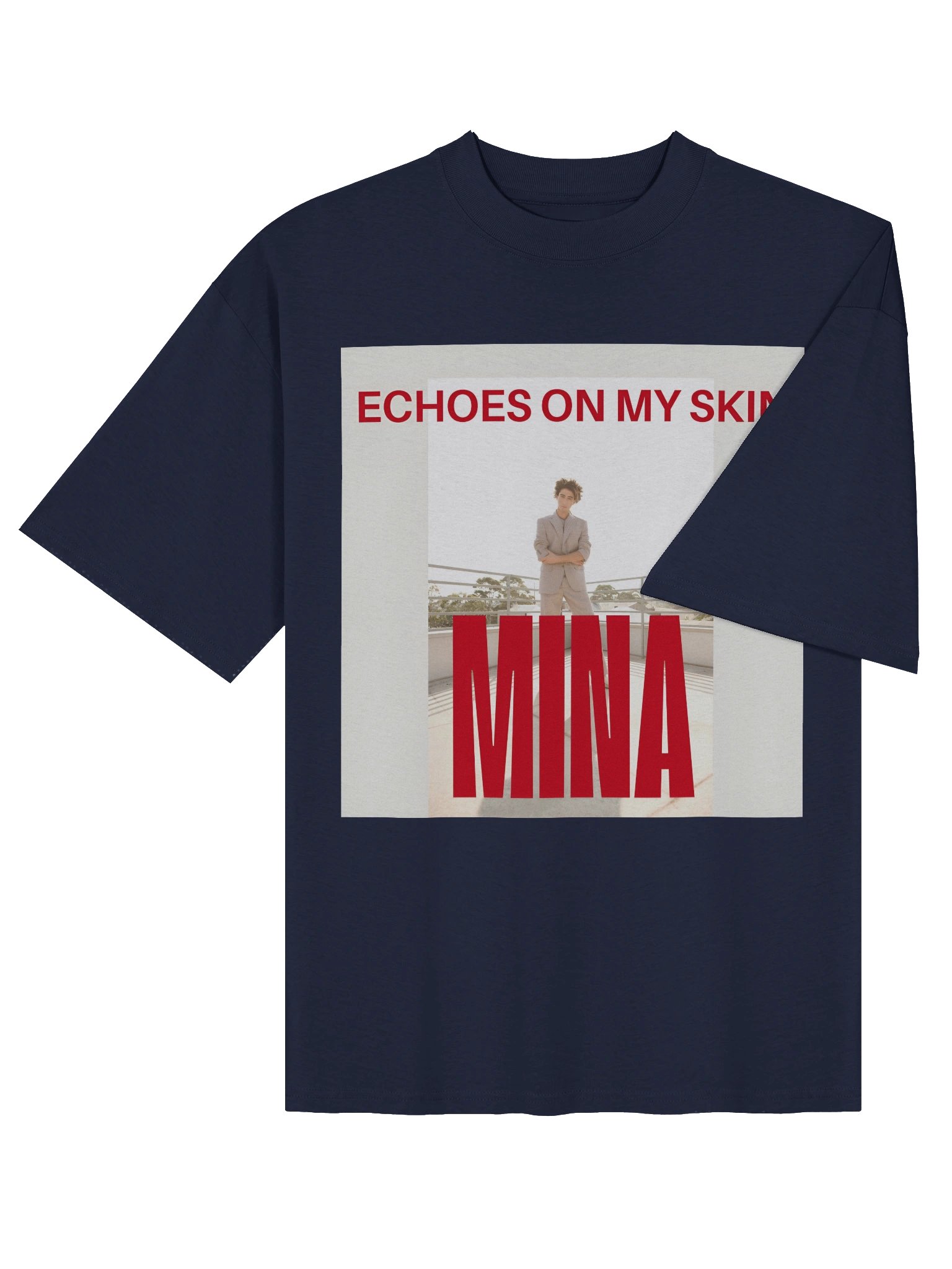 Echoes on My Skin Organic Oversized Tee product image (4)