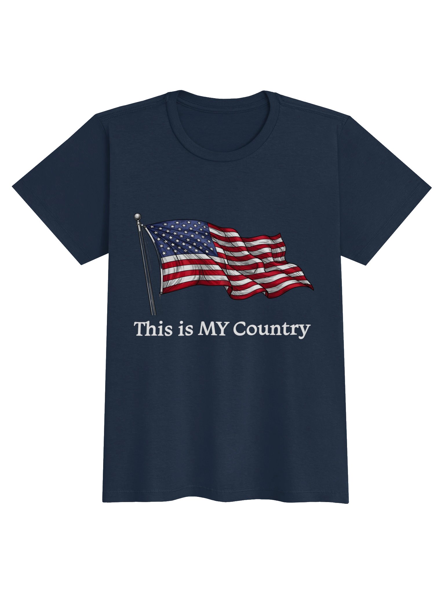 This Is MY Country Patriotic Womens Fit Tee product image (1)