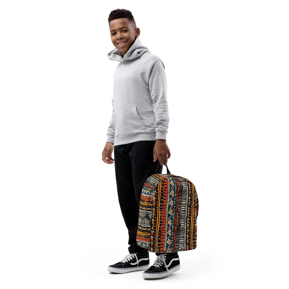 African Mudcloth Laptop Backpack product image (8)
