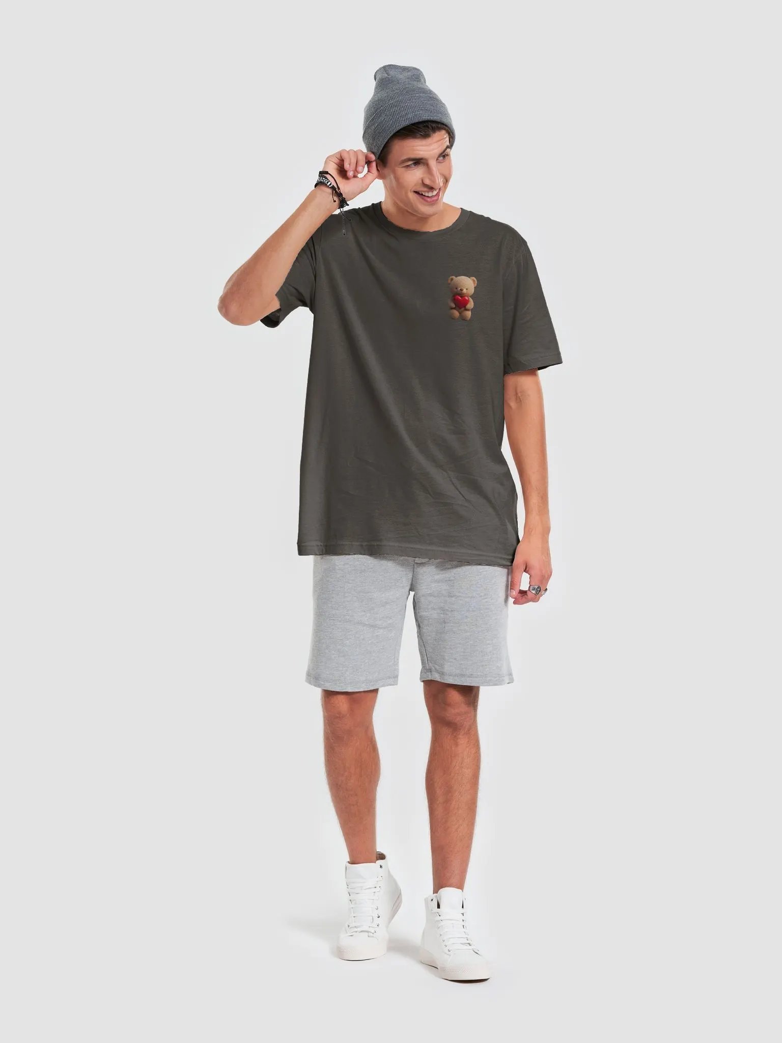 Simple Teddy Bear Pocket Design Shirt product image (63)