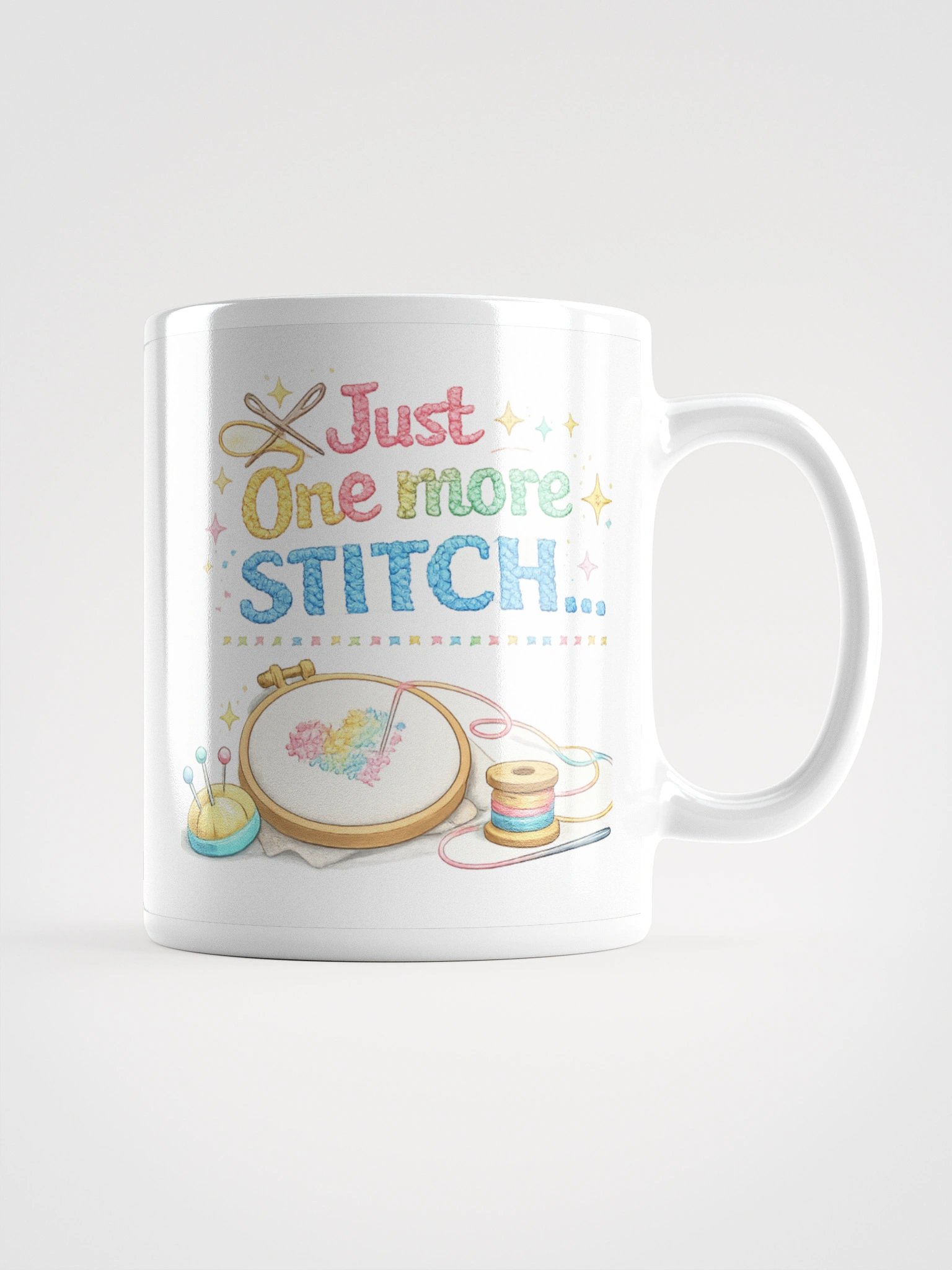 Just one more stitch Mug product image (4)