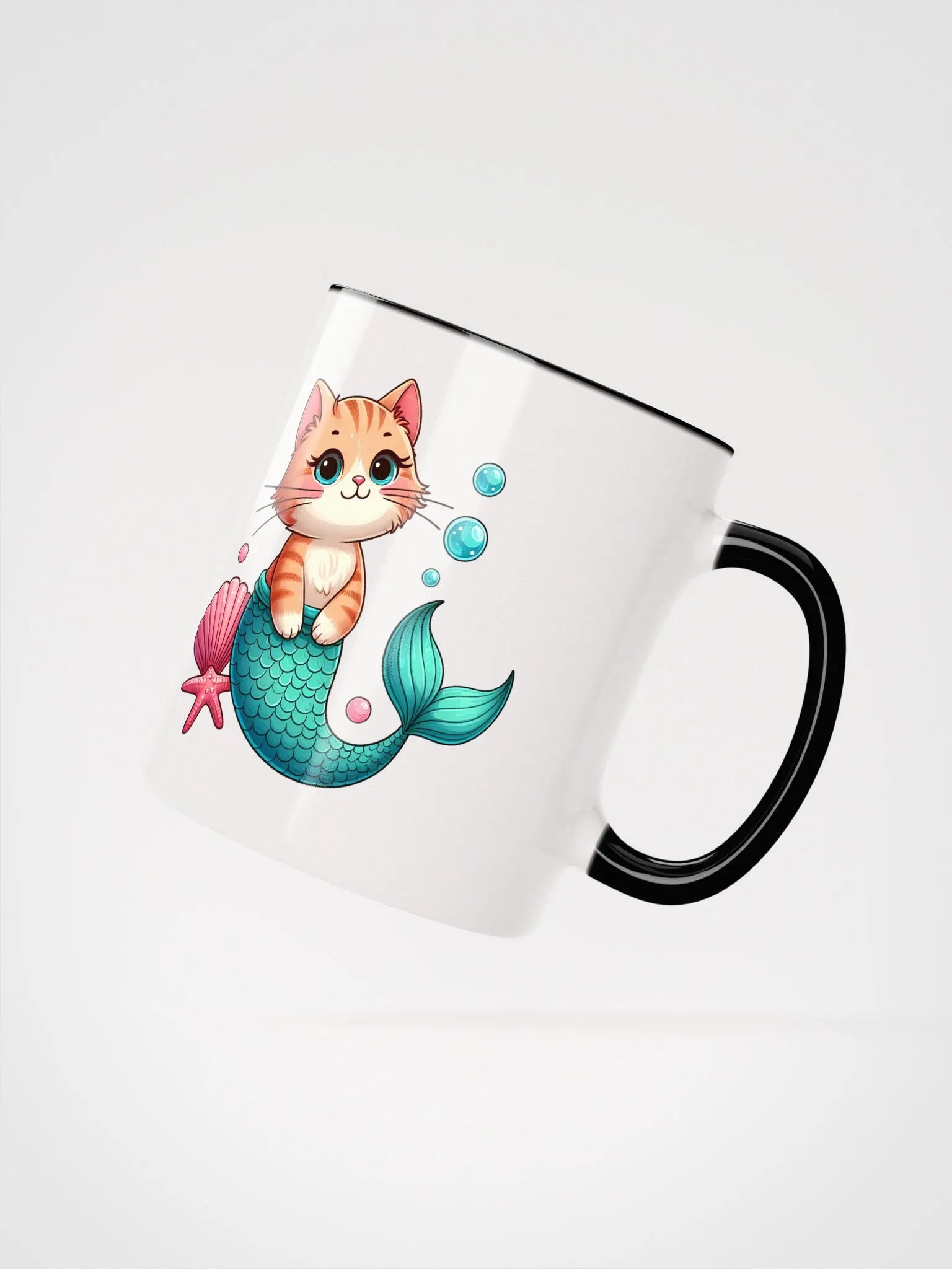Cat Mermaid Mug with Color Inside product image (2)
