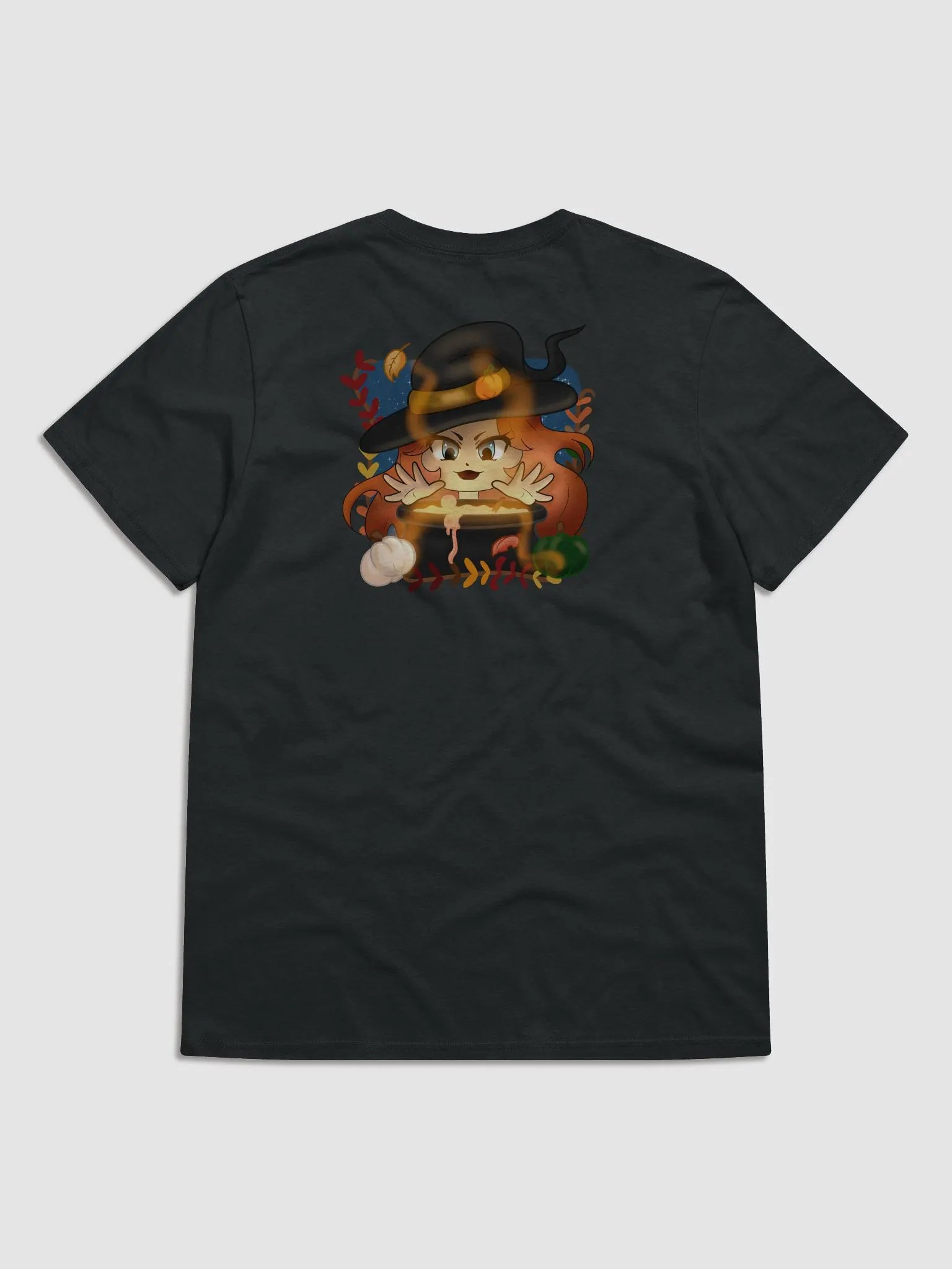 Pumpkin Witch Panda Short Sleeve - Front Design product image (2)