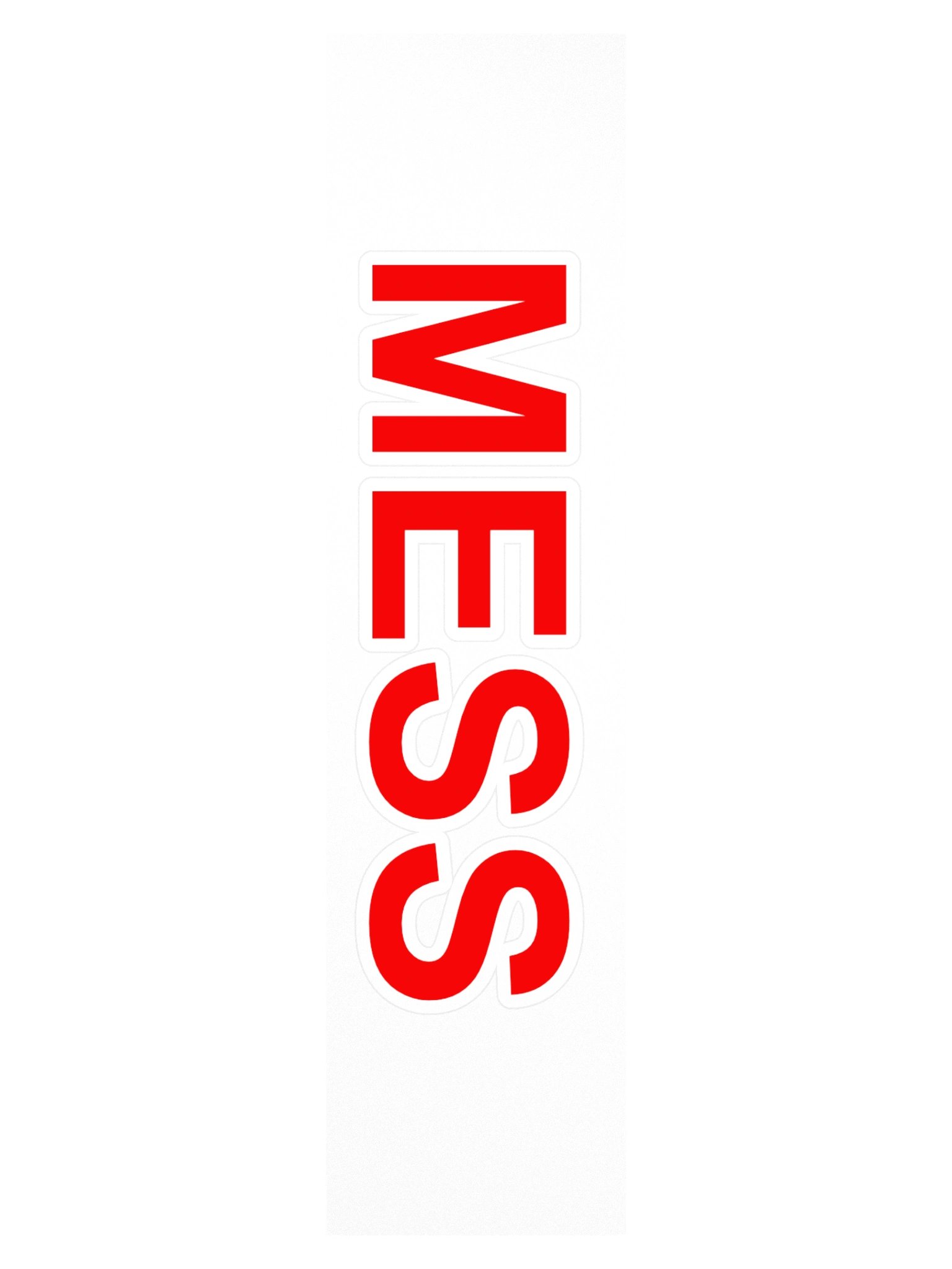 Mess Bumper Sticker product image (3)