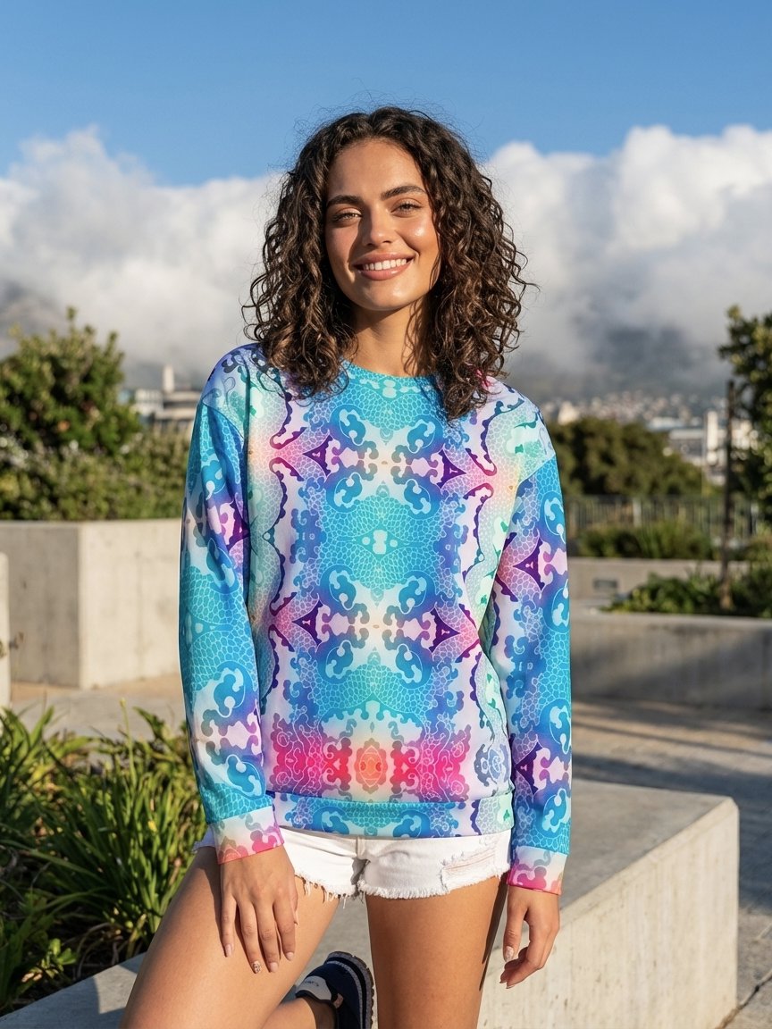 Pastel Incarnation Recycled Unisex Sweatshirt product image (9)