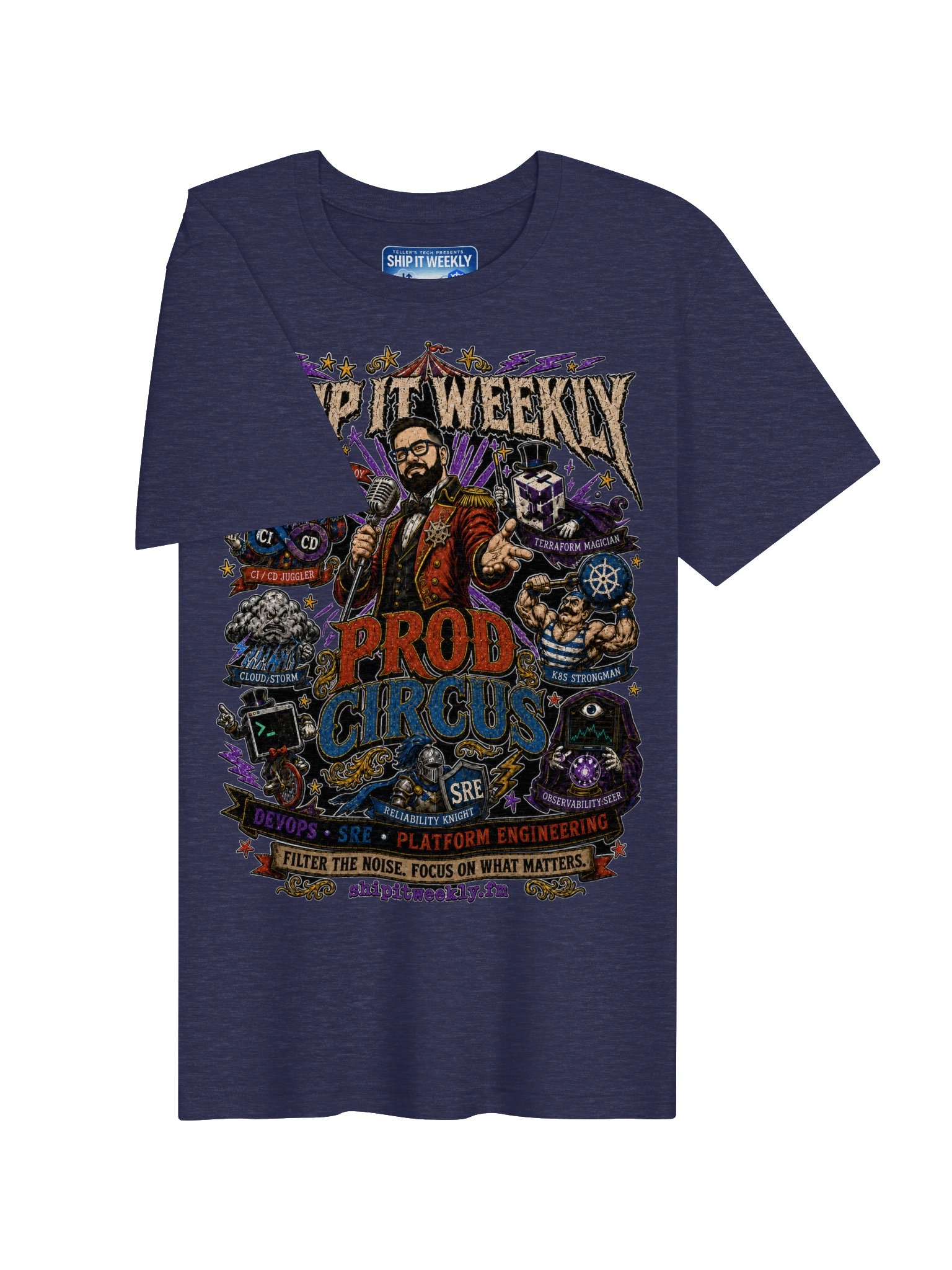 Prod Circus | Ship It Weekly DevOps Tee product image (3)