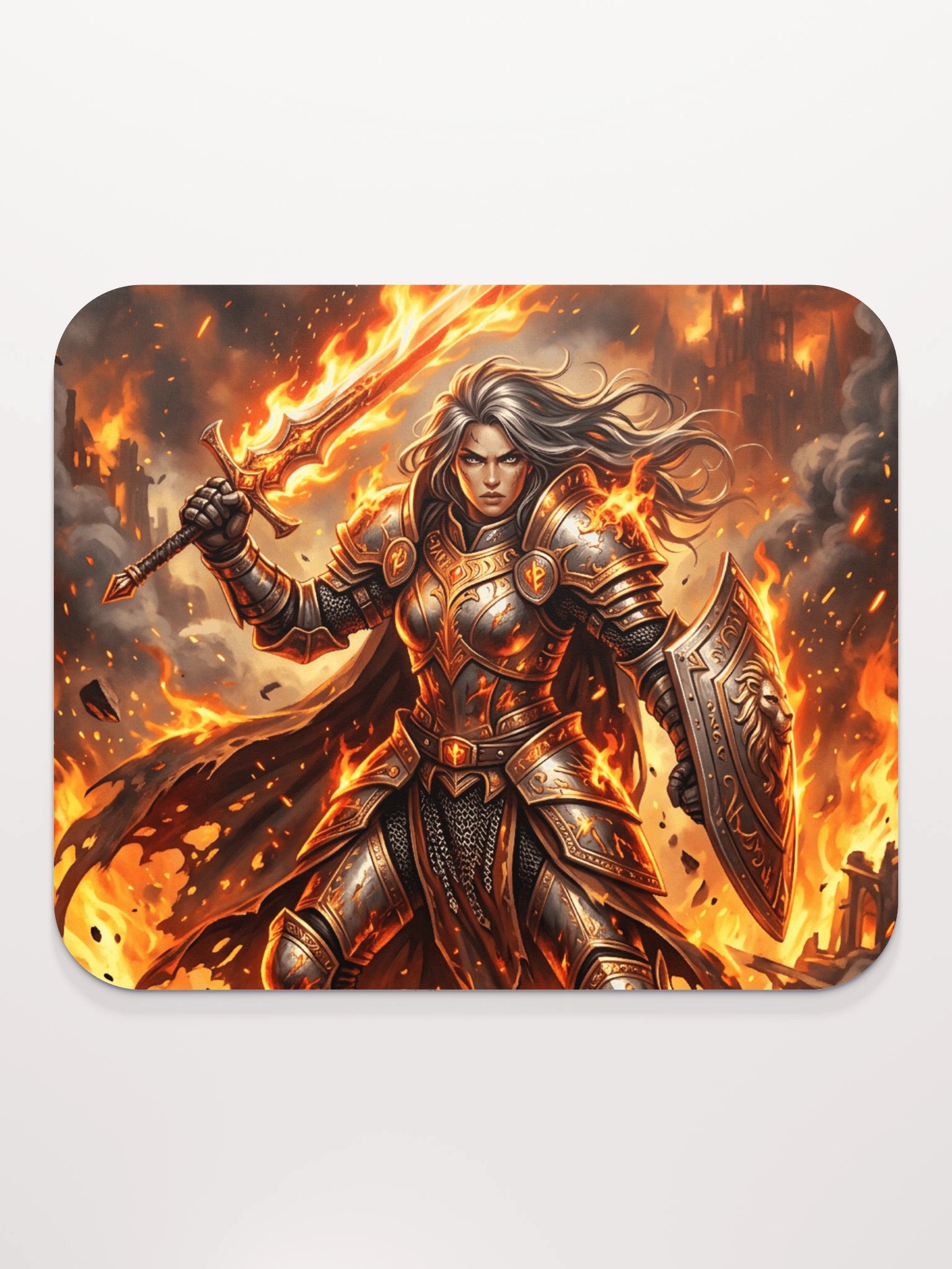 Flameblade Warrior Mouse Pad product image (2)