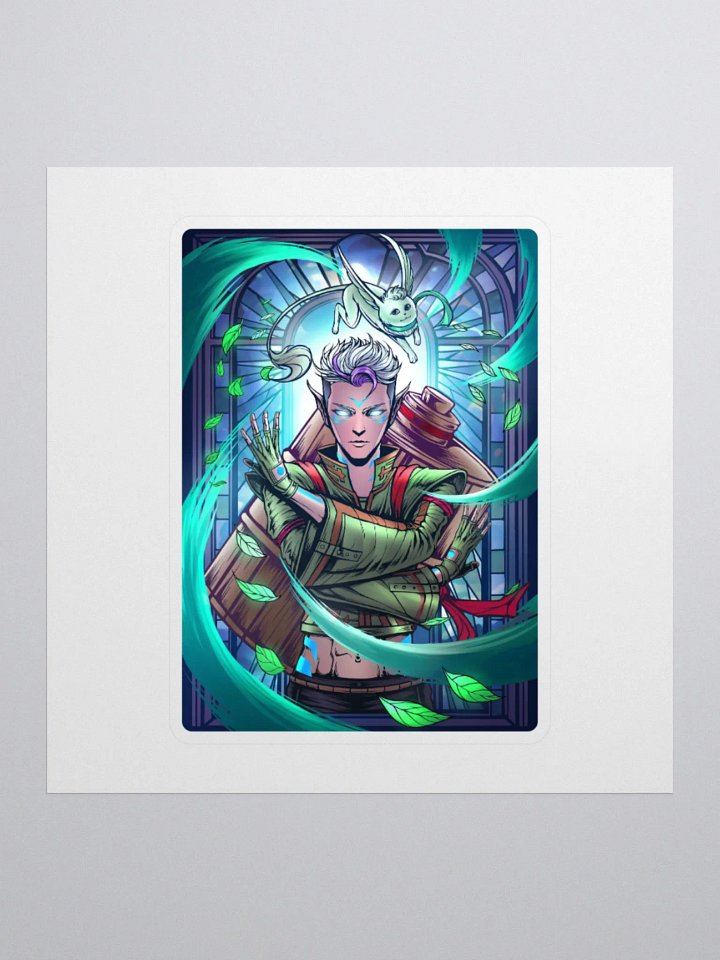 'A Depiction of The Fluttering Leaf' Sticker product image (3)