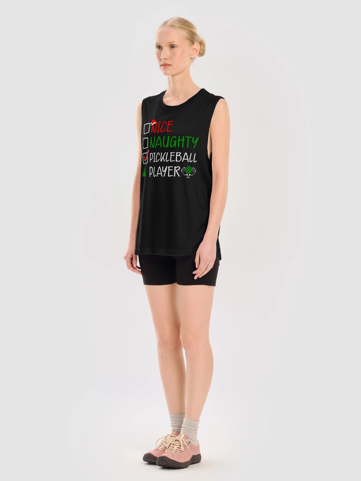Nice Naughty Pickleball Player Tank Top – Christmas Pickleball Tank Topv product image (5)