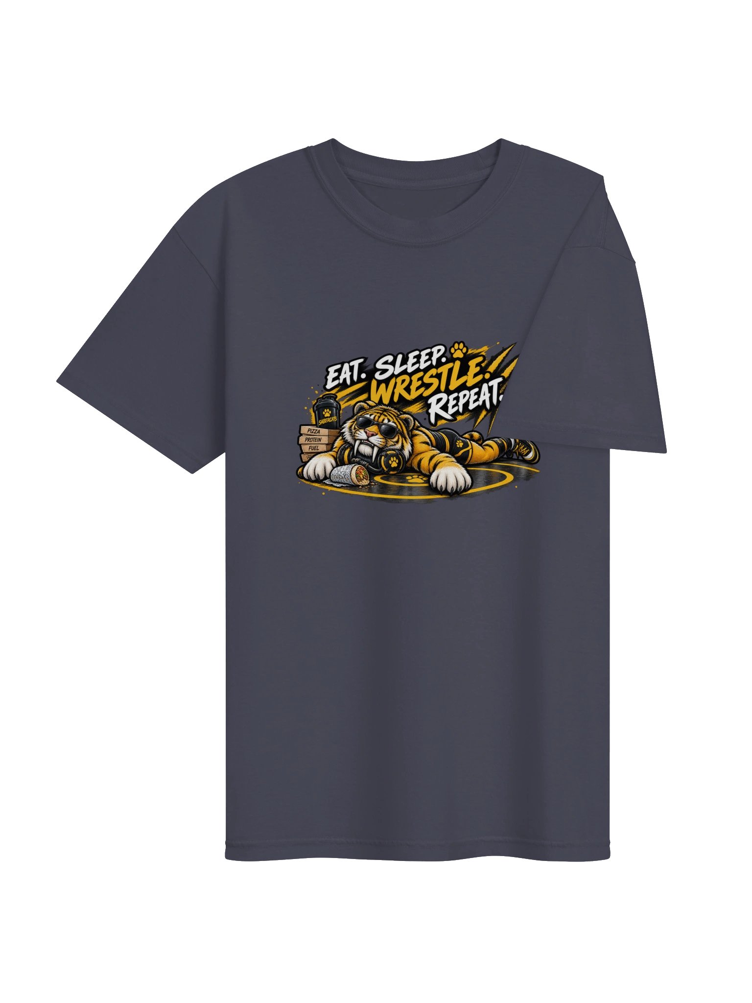 Eat Sleep Wrestle Repeat Sabercats Tee product image (47)