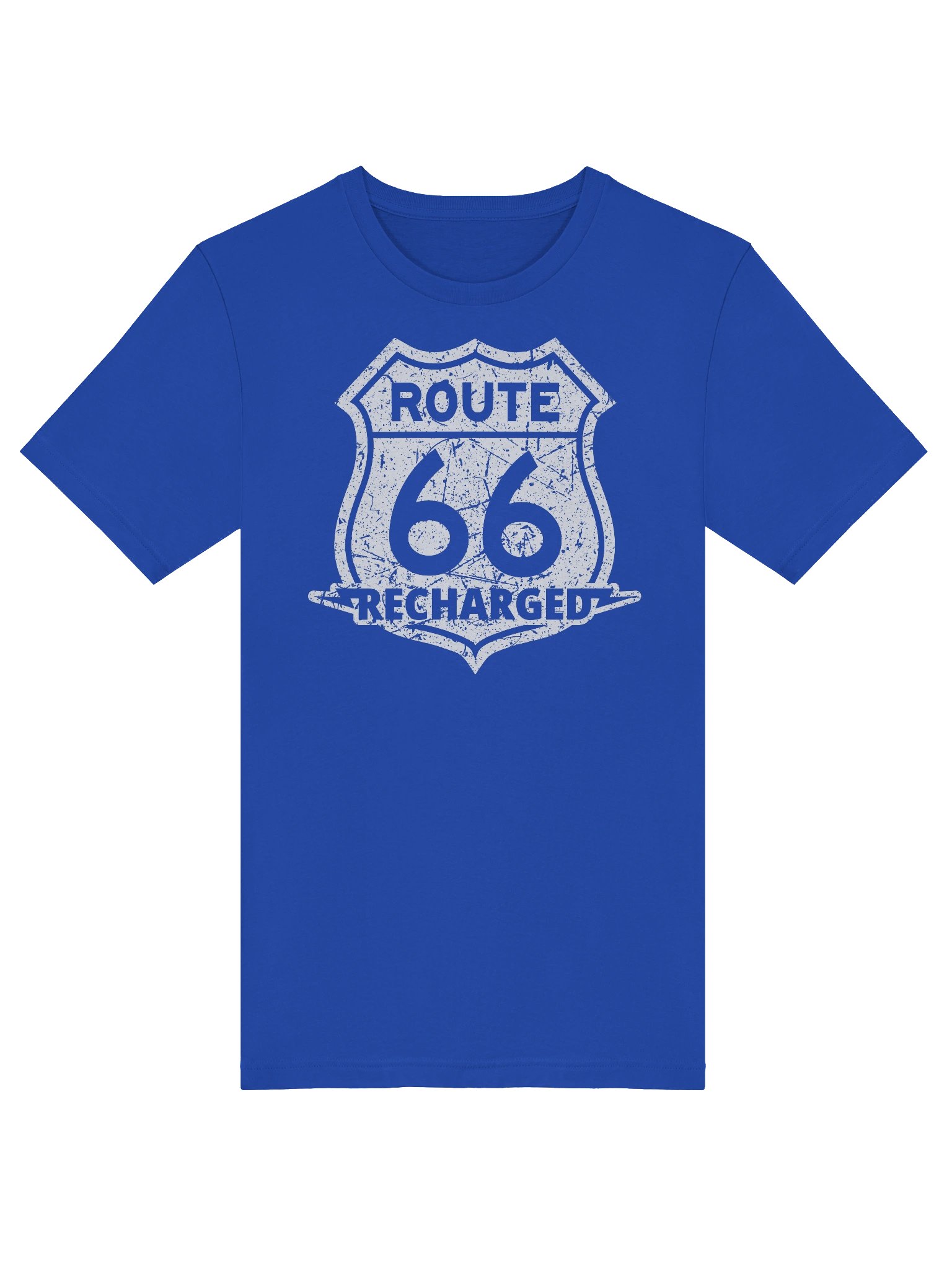 Route 66 Recharged - White Faded Shield (Unisex) product image (37)