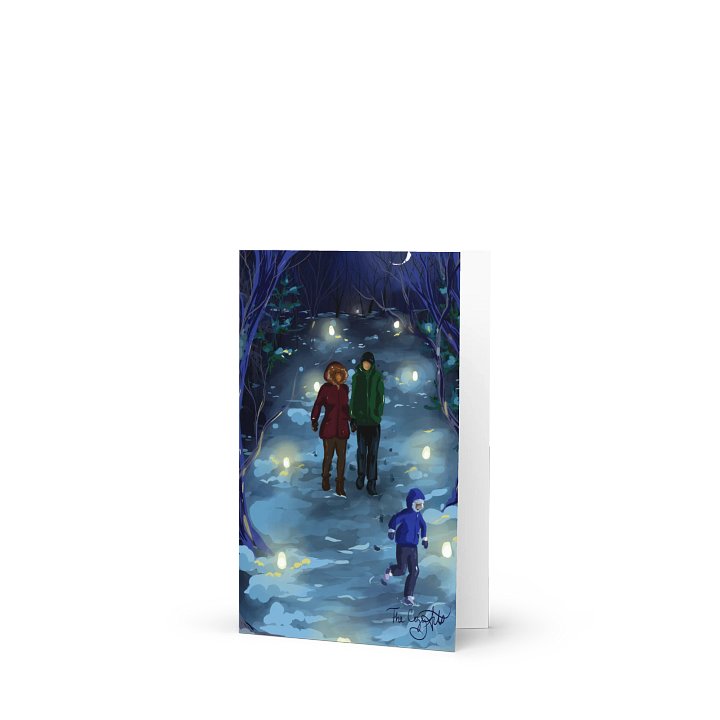 Winter Walk Greeting Card (Blank Inside) product image (1)