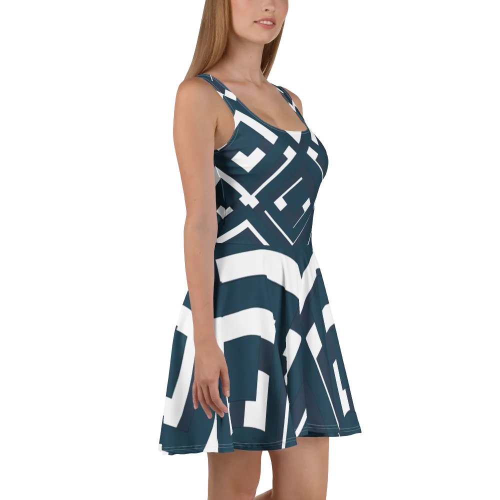 Diamond Dream 'Philius' All-Over Print Skater Dress product image (3)