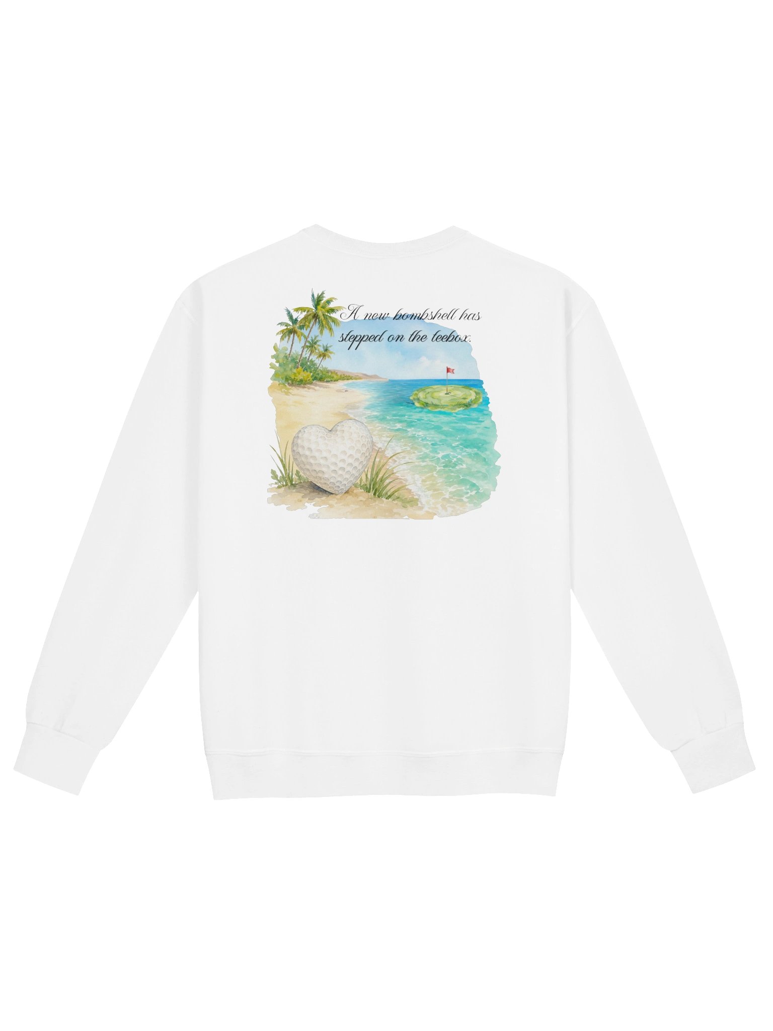 Love Island Green — Women's Golf Crewneck Sweatshirt product image (2)