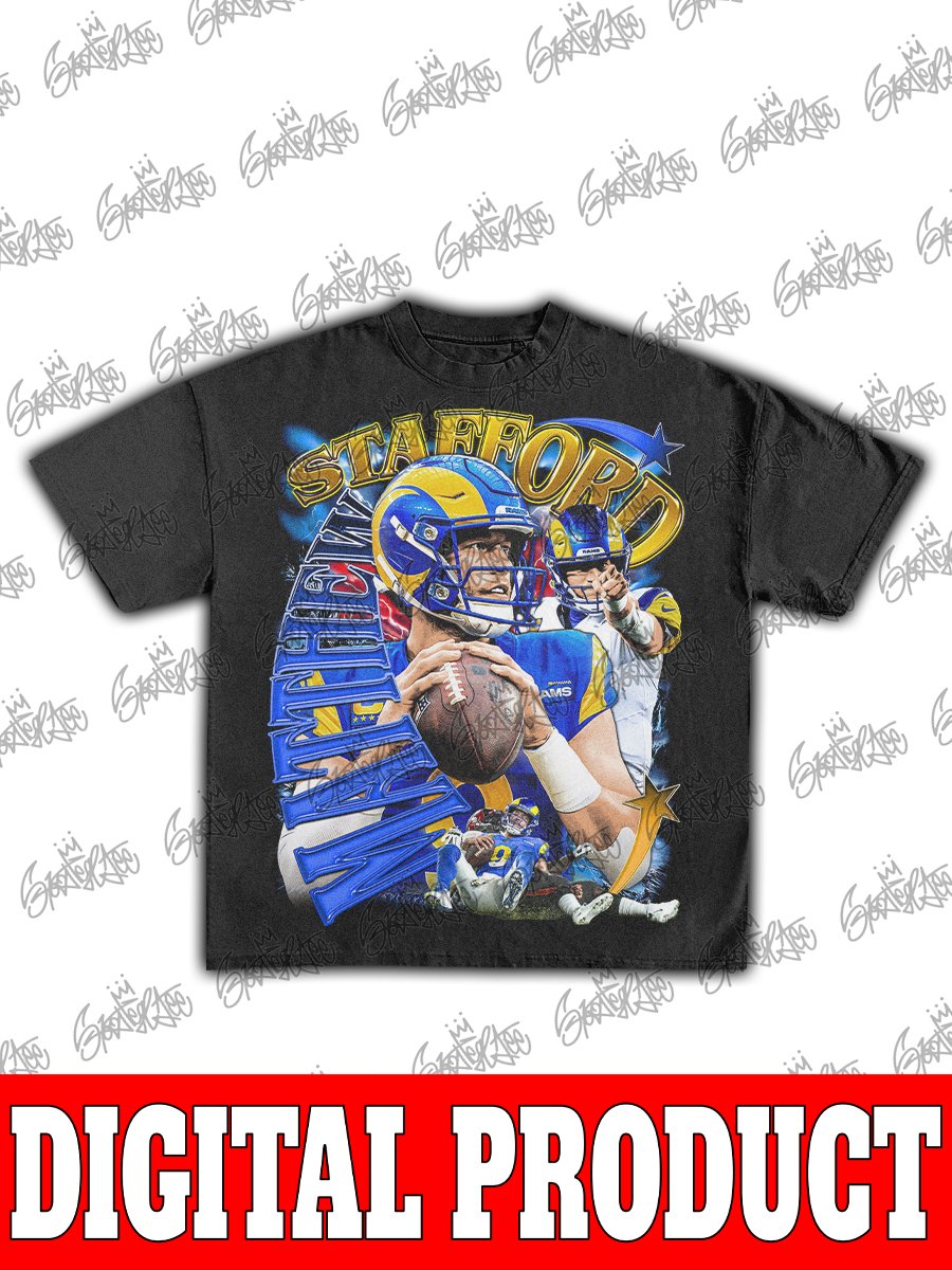 Matthew Stafford Los Angeles Rams 2025 NFL MVP Super Bowl LVI Champion Vintage Bootleg Graphic product image (1)