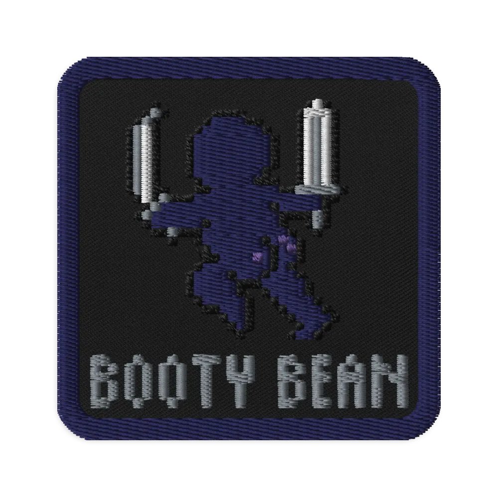 Booty Bean Embroidered Patch product image (1)