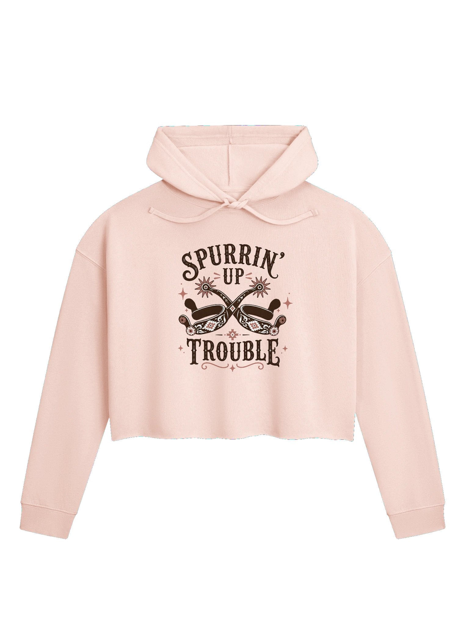 Spurrin' Up Trouble Crop Hoodie product image (2)
