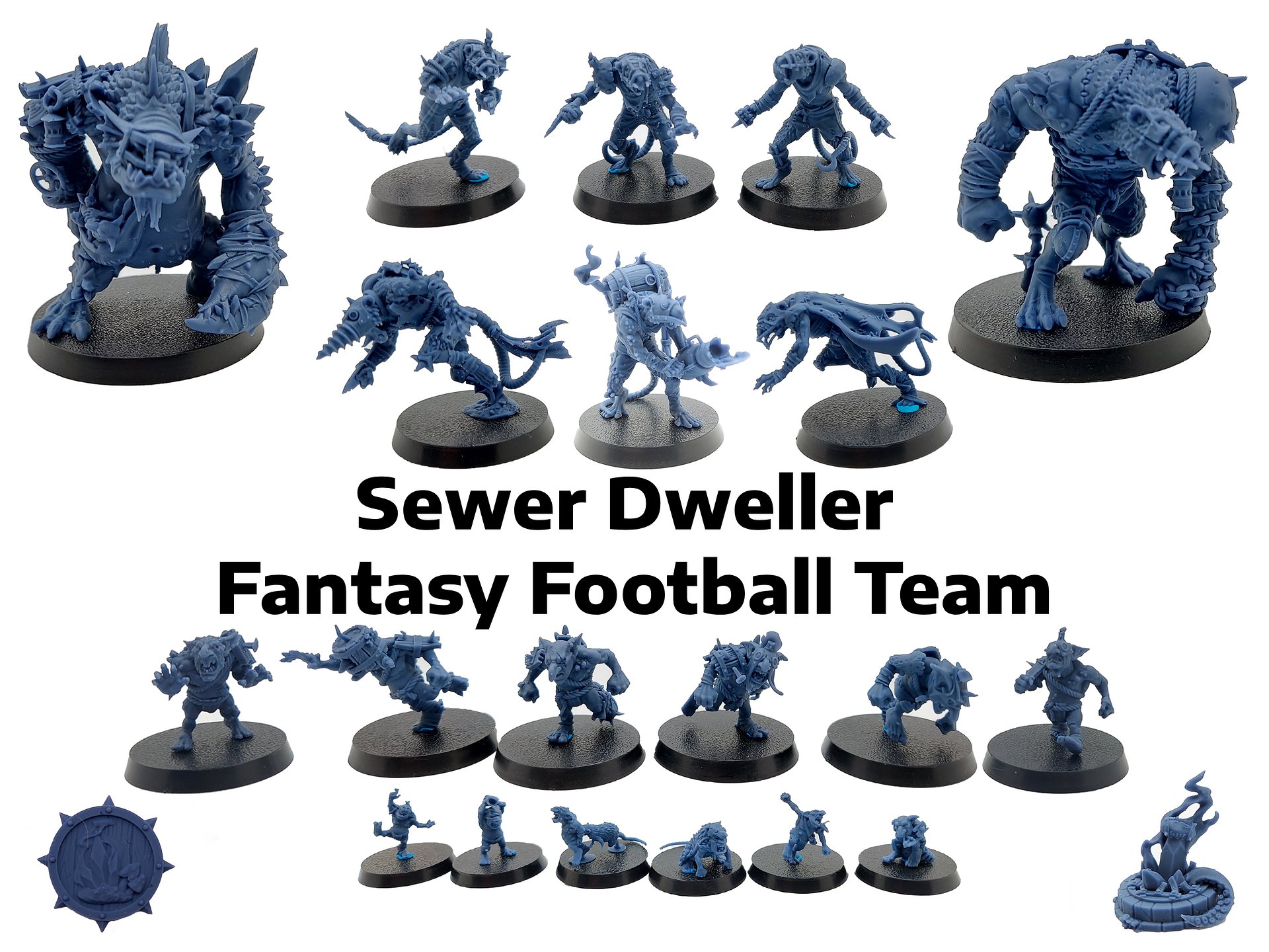 Sewer Dweller Fantasy Football Team - Brutefun Miniatures product image (1)