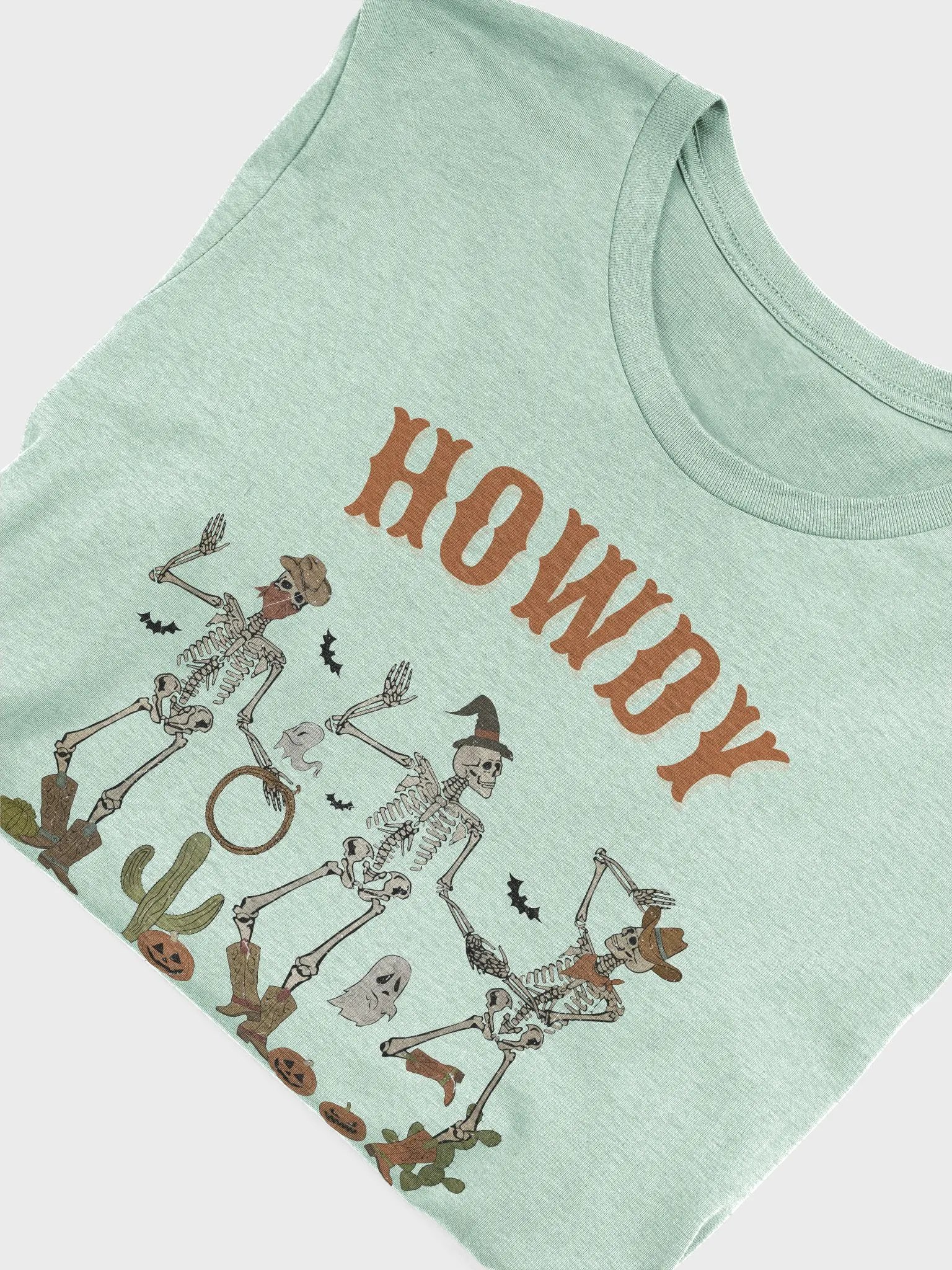 Halloween Dancing Cowboy Skeletons Unisex T-Shirt product image (6)