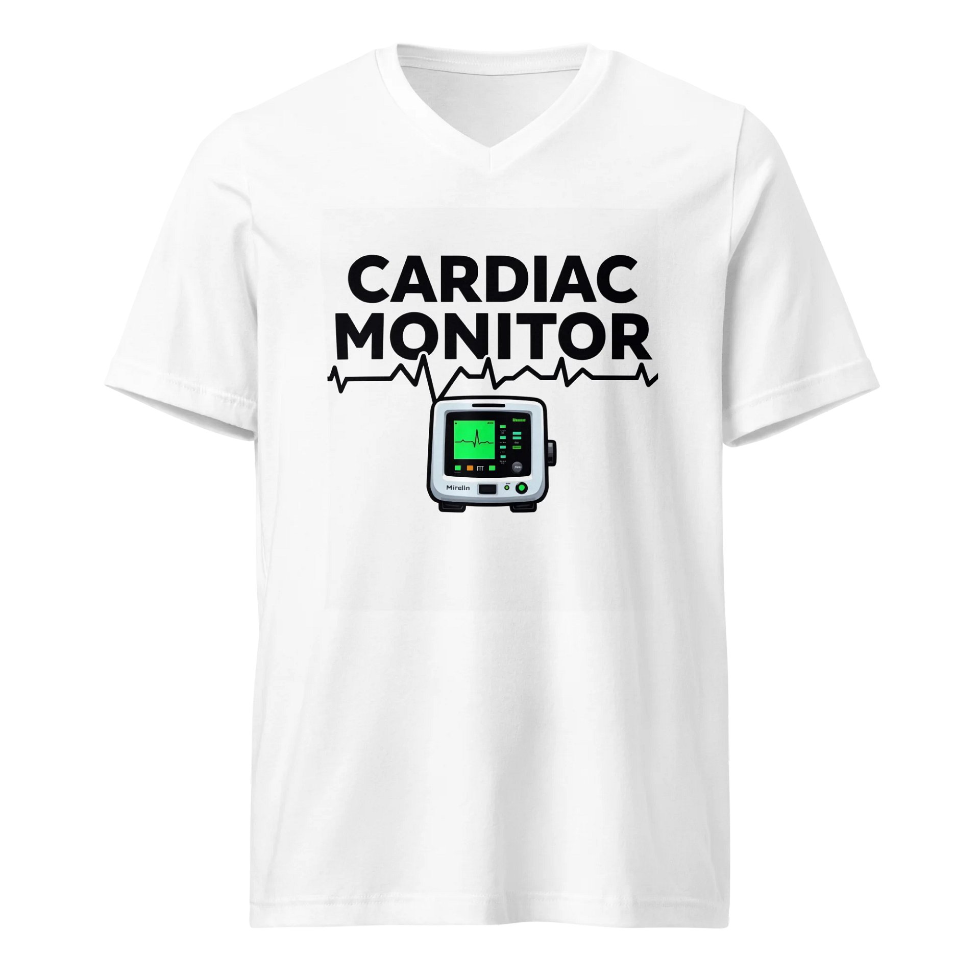 Heartbeat ECG V-Neck Tee product image (1)