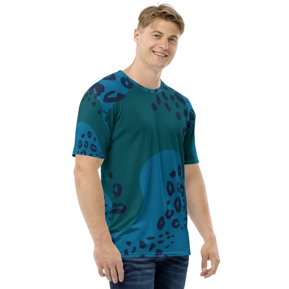 Wild Teal Leopard All-Over Tee product image (4)