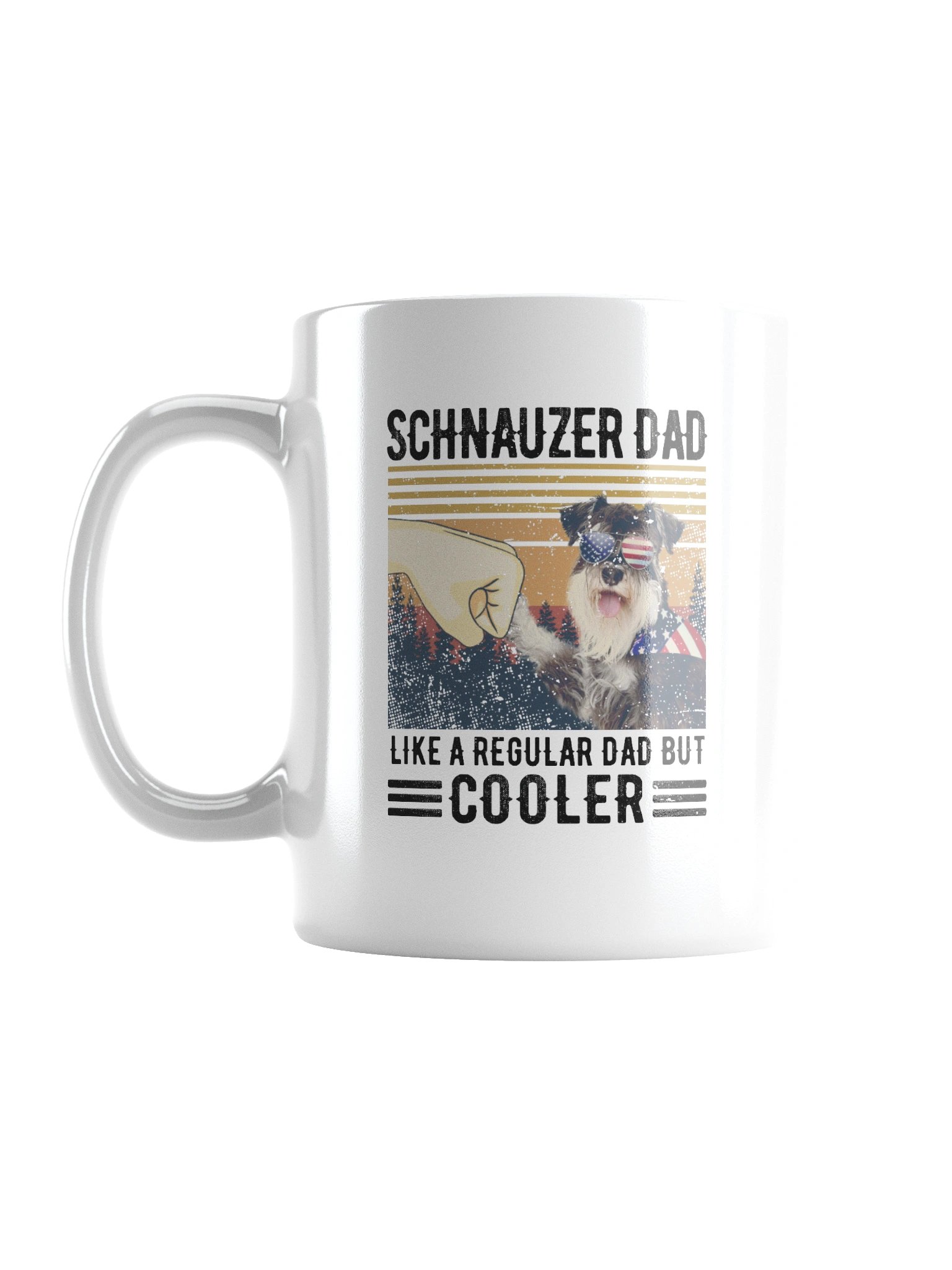 Schnauzer Dad: Like A Regular Dad But Cooler Coffee Mug product image (2)