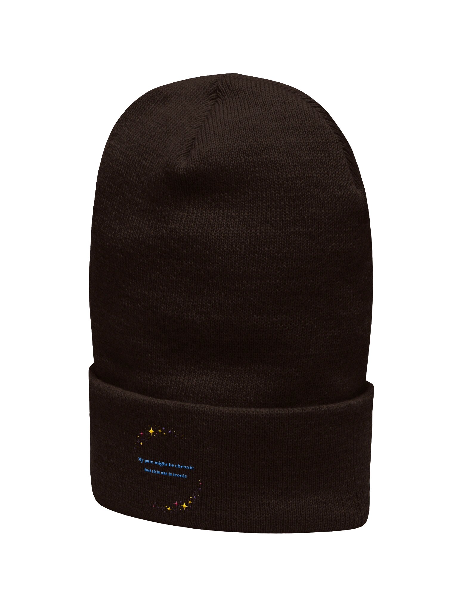 💫 My pain might be chronic, but this ass is iconic — Cuffed Beanie product image (11)