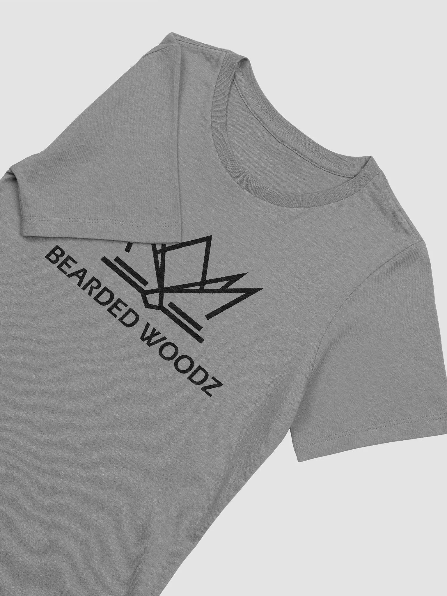 Women's Bearded Woodz Relaxed-fit T-Shirt (Black Embroidery) product image (2)