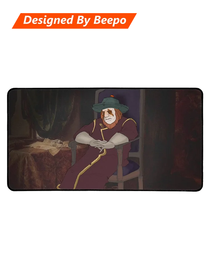 Sad Chinese Christmas Clown Mousepad product image (1)