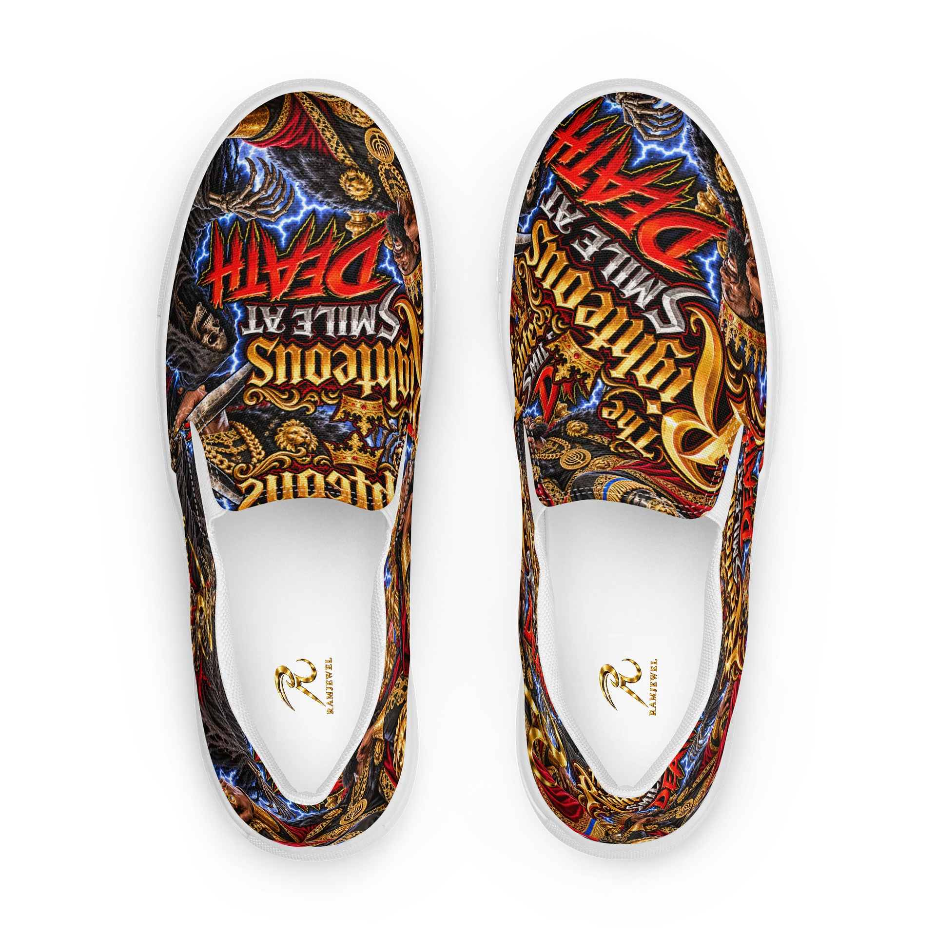 The Righteous Smile at Death Slip-On Canvas Shoes product image (1)