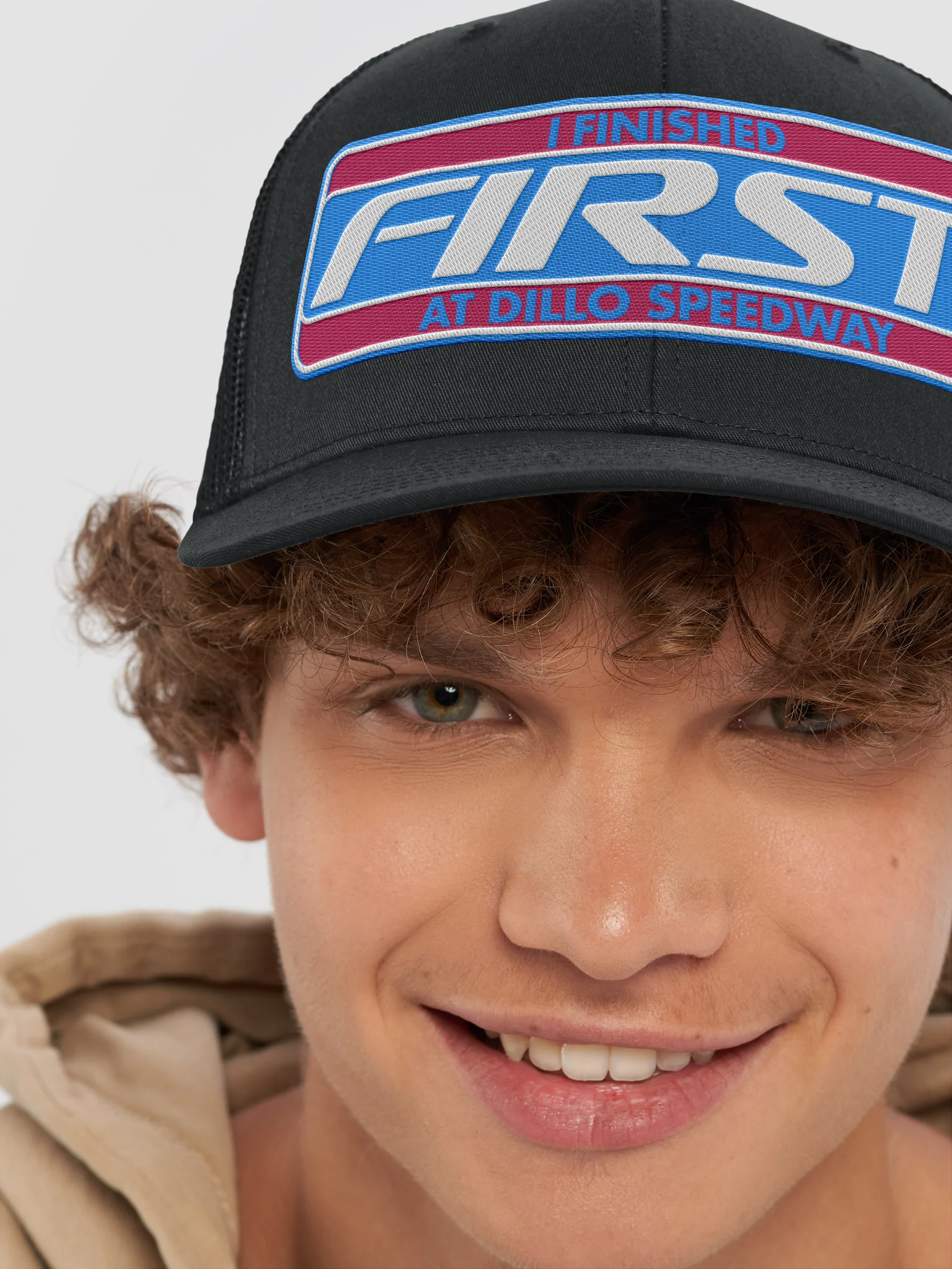 I Finished First at Dillo Speedway Trucker Hat (Mayfest Productions Member) product image (8)