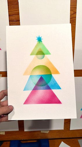 Packed with care.
A series of 32.
Signed and numbered.
XMAS25

#Xmas #art #free #gift #artproces