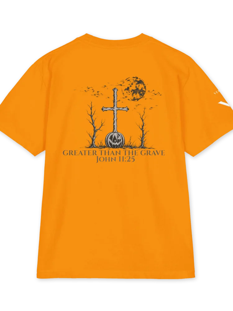 LIMITED Cotton Heavyweight Pumpkin Cross T-Shirt product image (2)