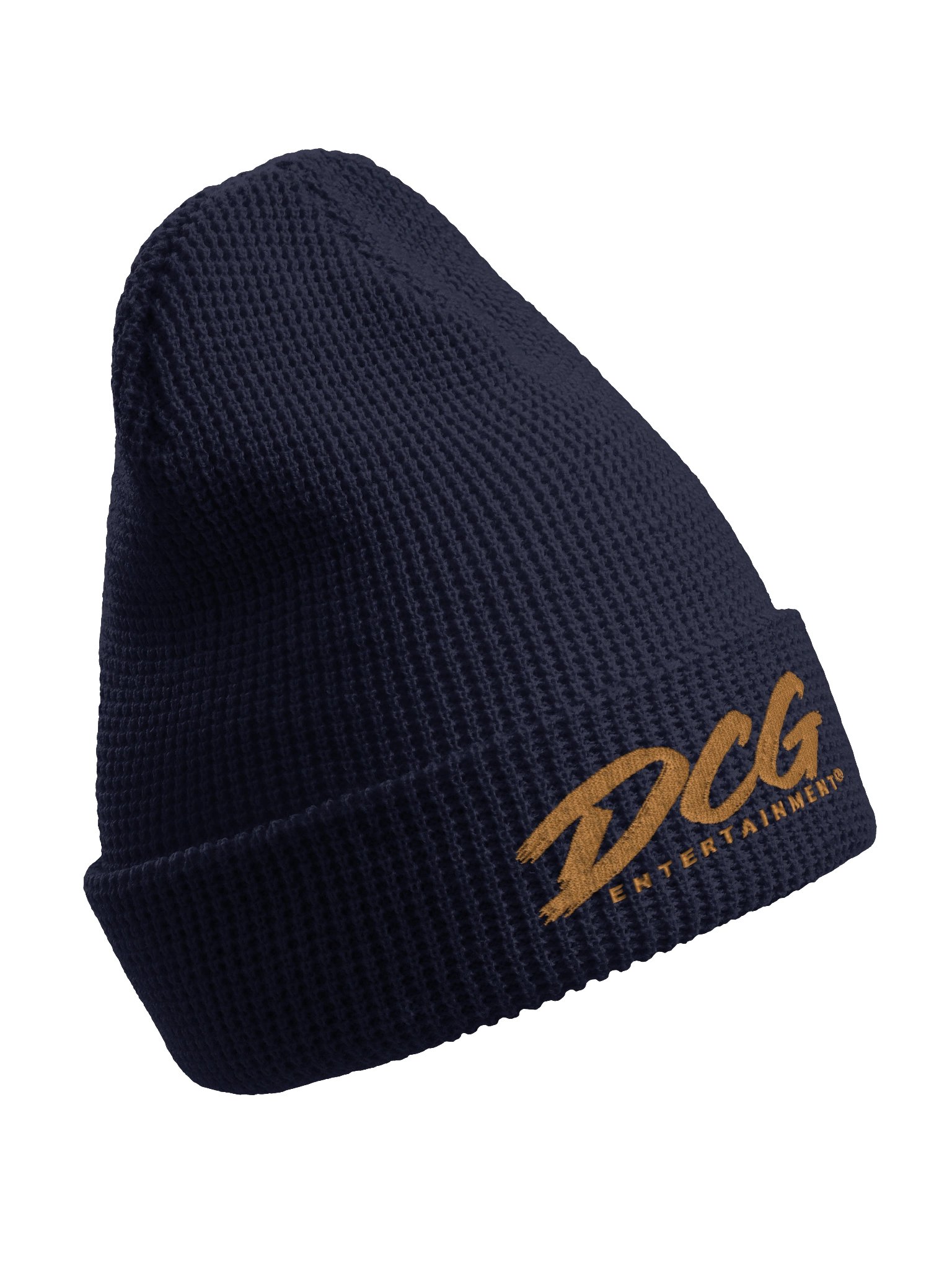 DCG Signature Waffle Beanie – Embroidered Gold Logo product image (3)