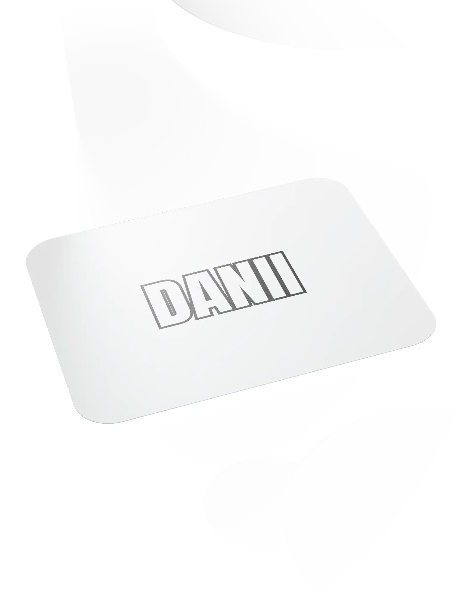 DANII WHITE BLACK MOUSE PAD product image (4)