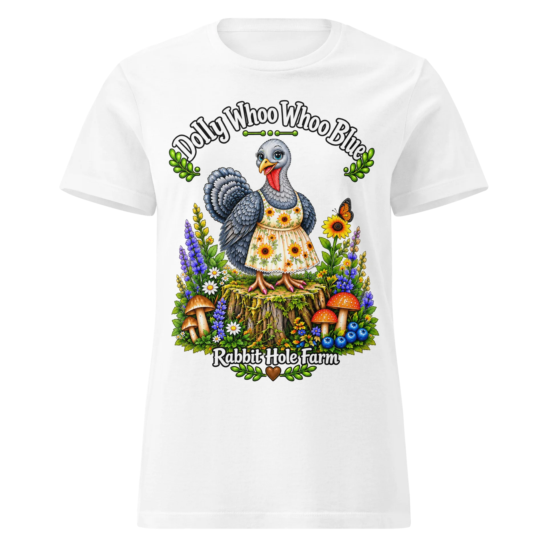Dolly Sunflower Dress Design Women T-Shirt White product image (1)