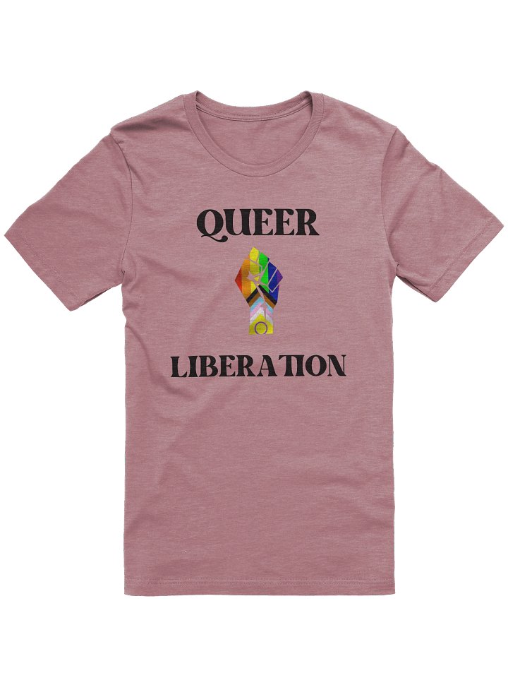 Queer Liberations Black Font Retro Pride T-Shirt product image (5)