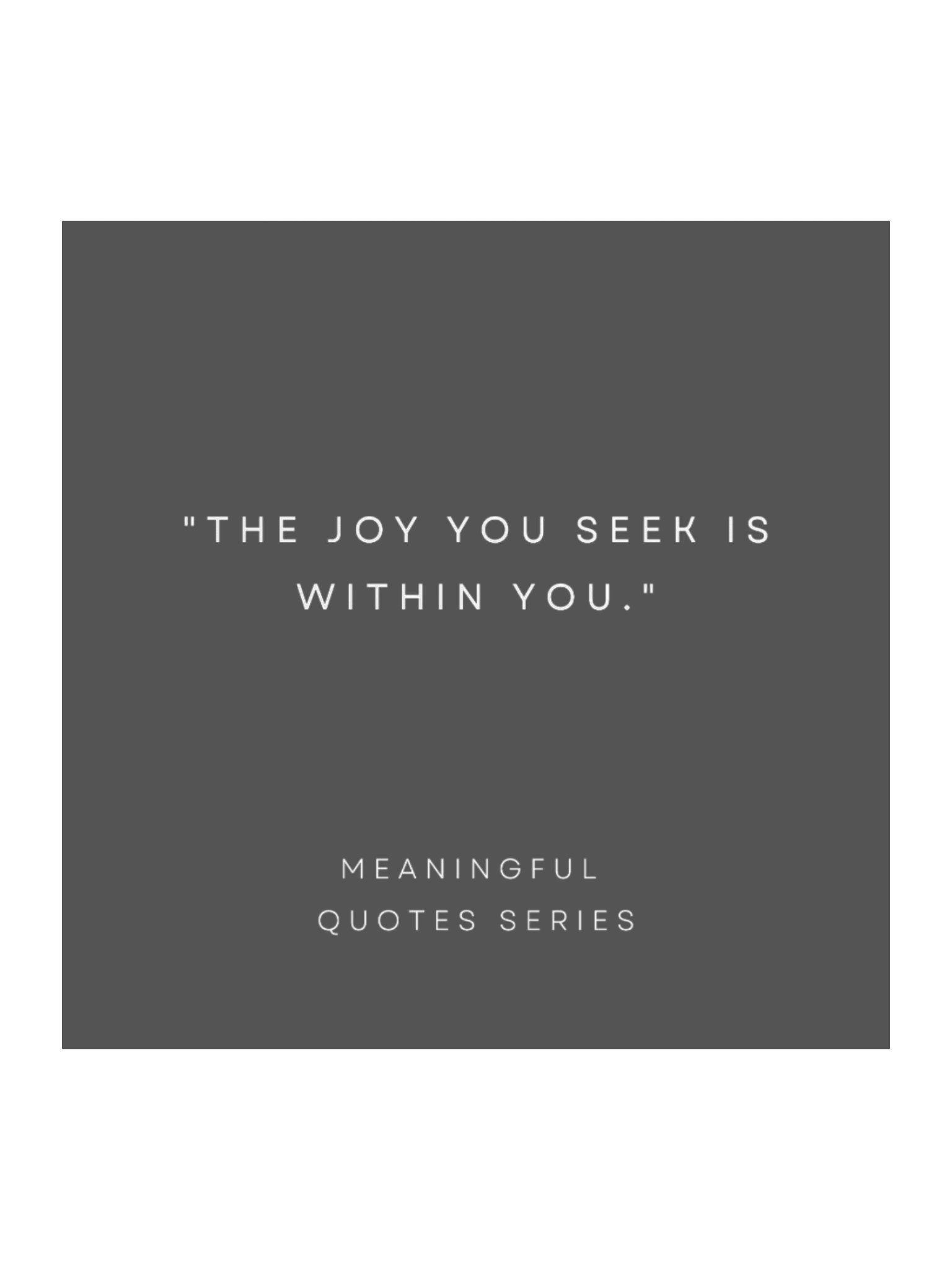 The Joy You Seek Is Within You. product image (1)