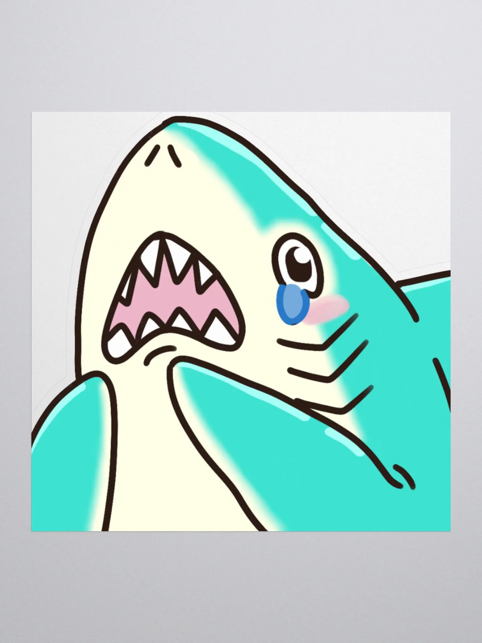 Shark Cry Sticker product image (2)