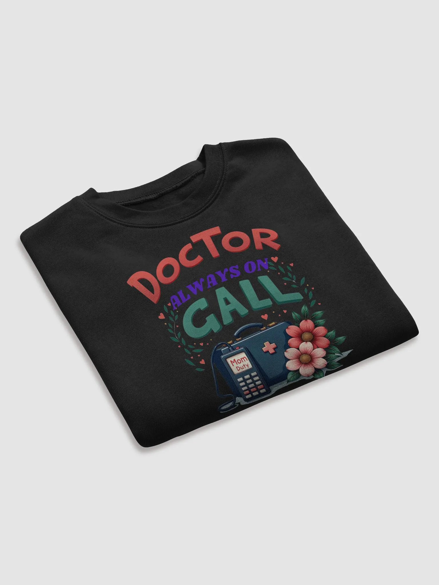 Mom Duty ,Doctor Always On Call Crop Sweatshirt product image (19)