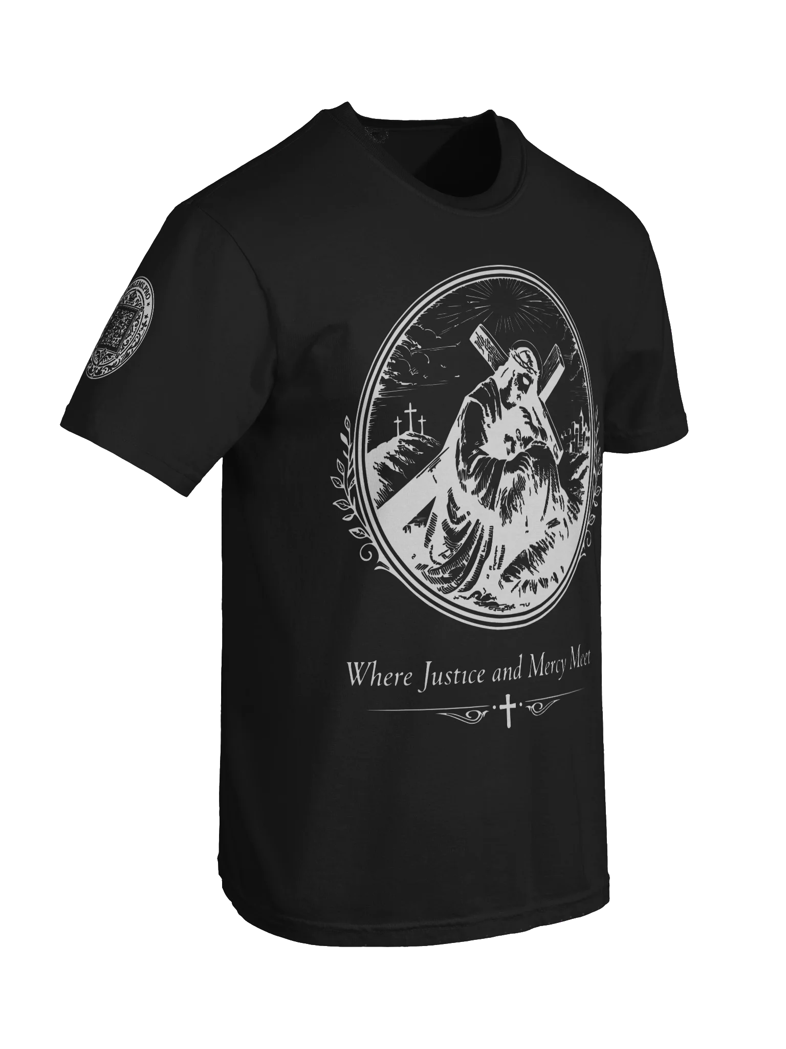 Justice Meets Mercy (White on Black/Color) product image (8)