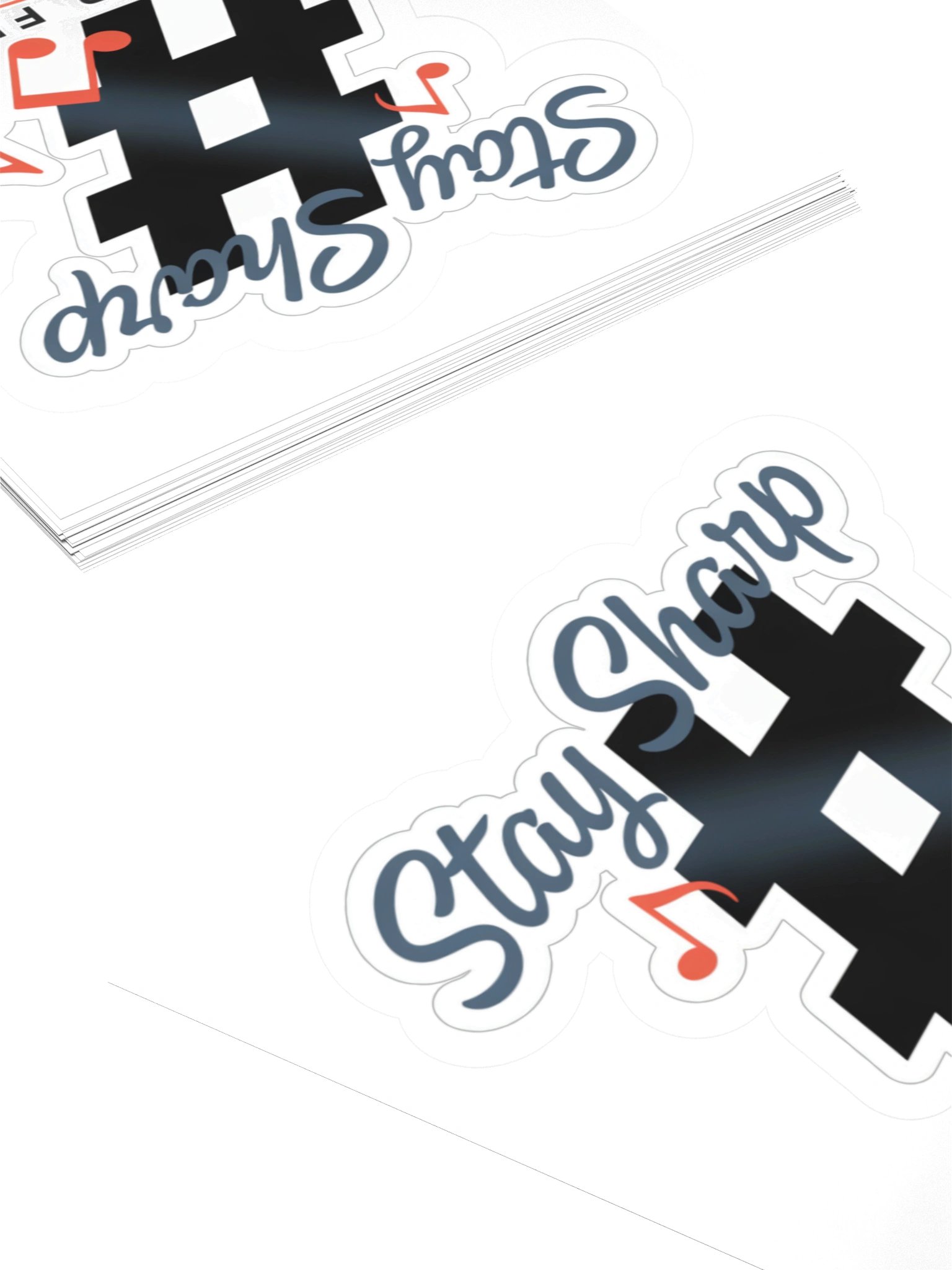 Stay Sharp Never Flat Sticker product image (11)